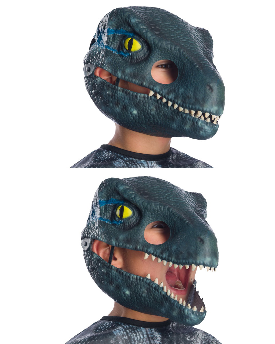 Rubies Jurassic World Jurassic World - Dinosaurier Velociraptor Blue - Maske für Kinder