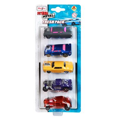 Maisto Modelle & Fahrzeuge Maisto Toys - Fresh Metal 5-er Set Modellautos, 7,5cm (6-fach sortiert) - Modellauto