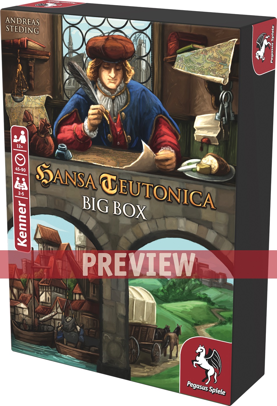 Pegasus Brettspiele & Gesellschaftsspiele Pegasus Spiele 55148G - Hansa Teutonica: Big Box