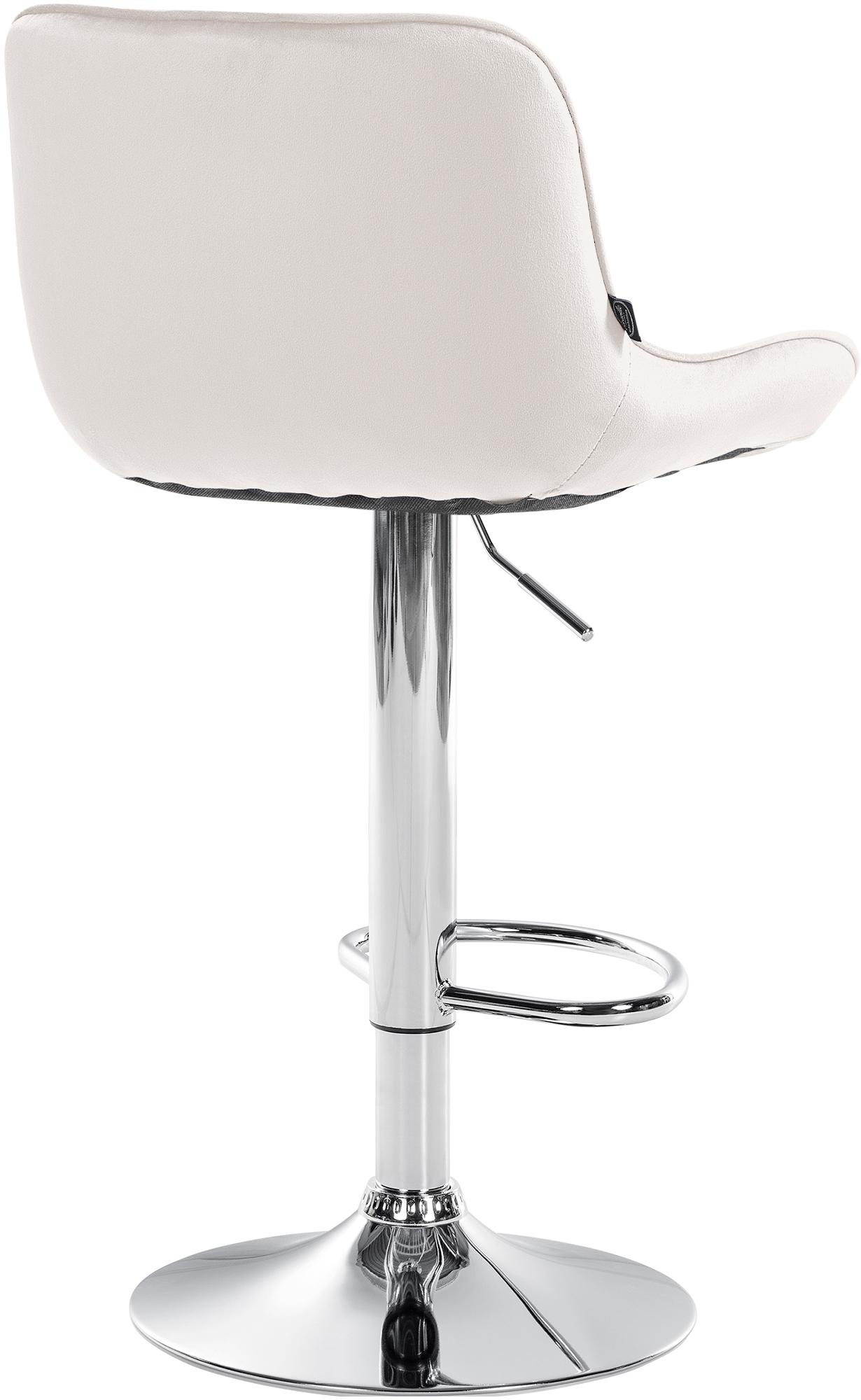 2er Set Barhocker Vonore Samt chrom