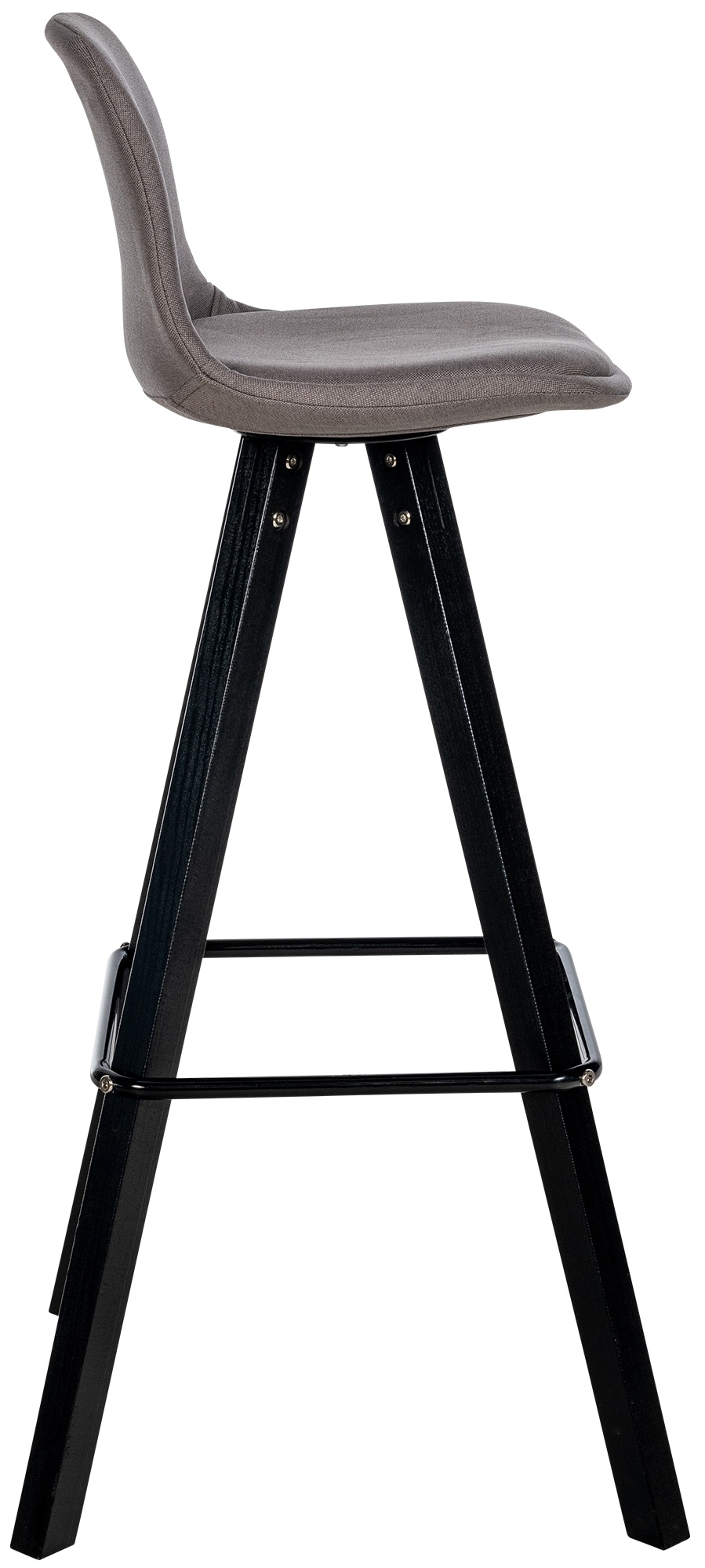 Barhocker Corbin Stoff Square schwarz