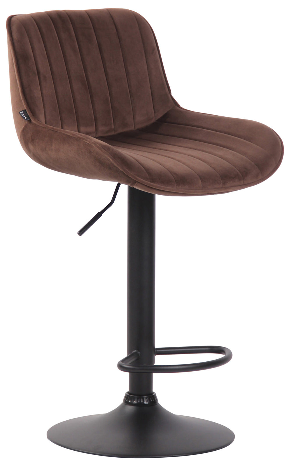 2er Set Barhocker Lentini Samt schwarz