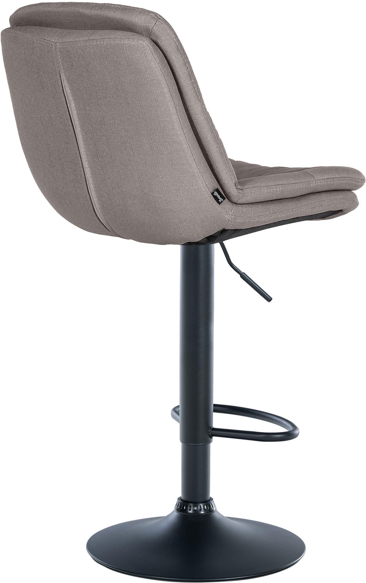 Barhocker Laurel Stoff schwarz