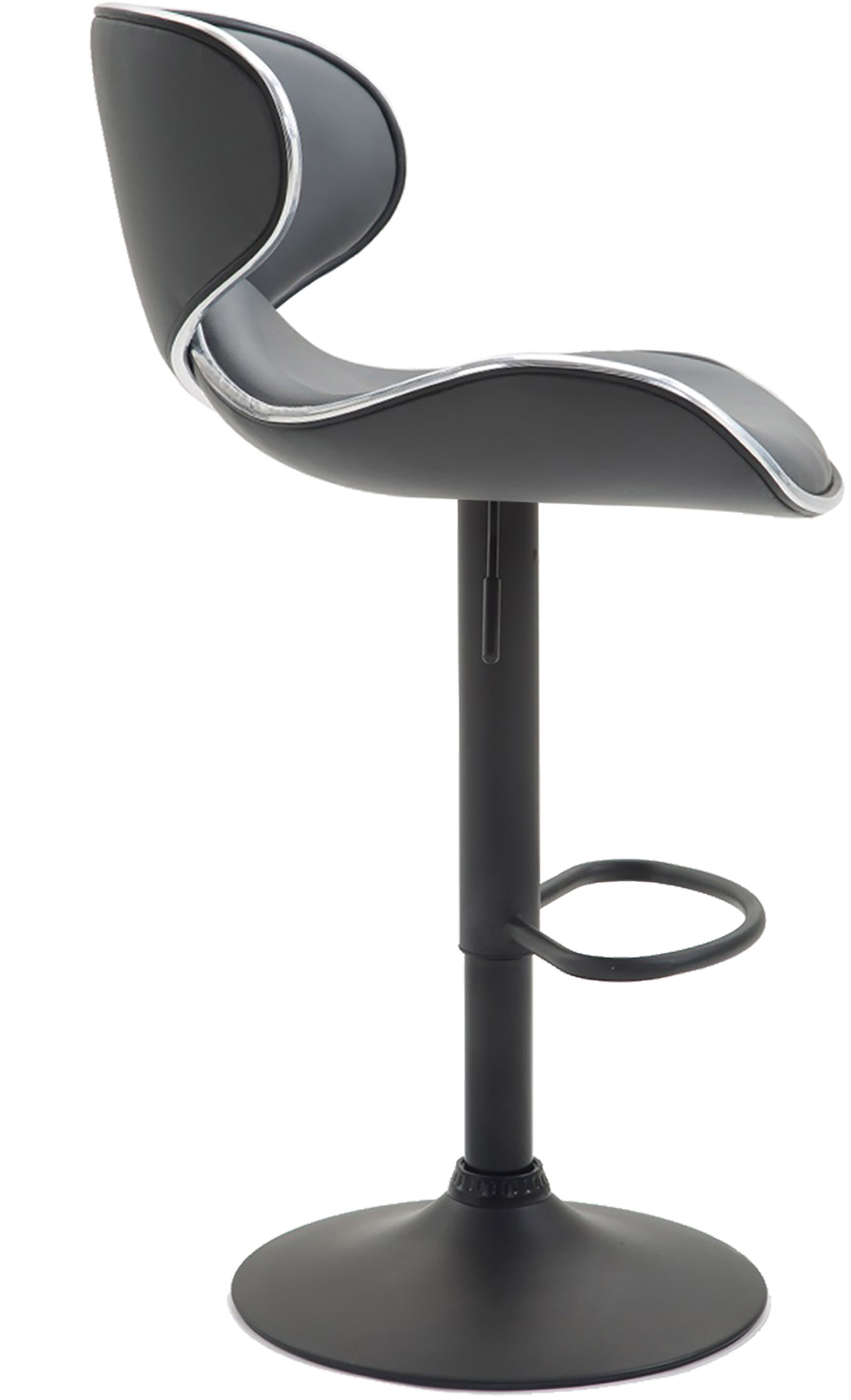 2er Set Barhocker Las Vegas V2 Kunstleder schwarz