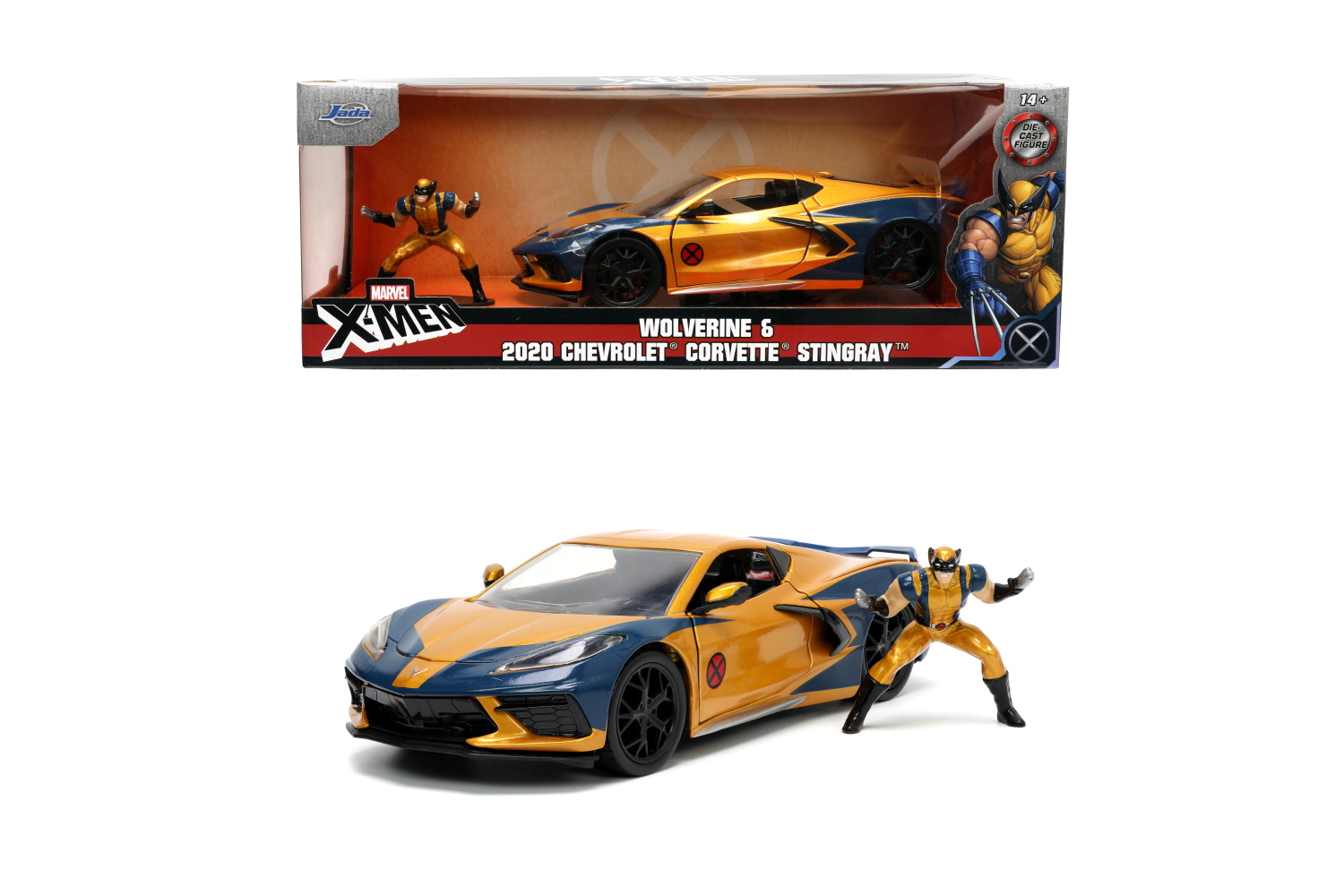 Jada Modelle & Fahrzeuge Marvel X-Men Wolverin Chevy Corvette