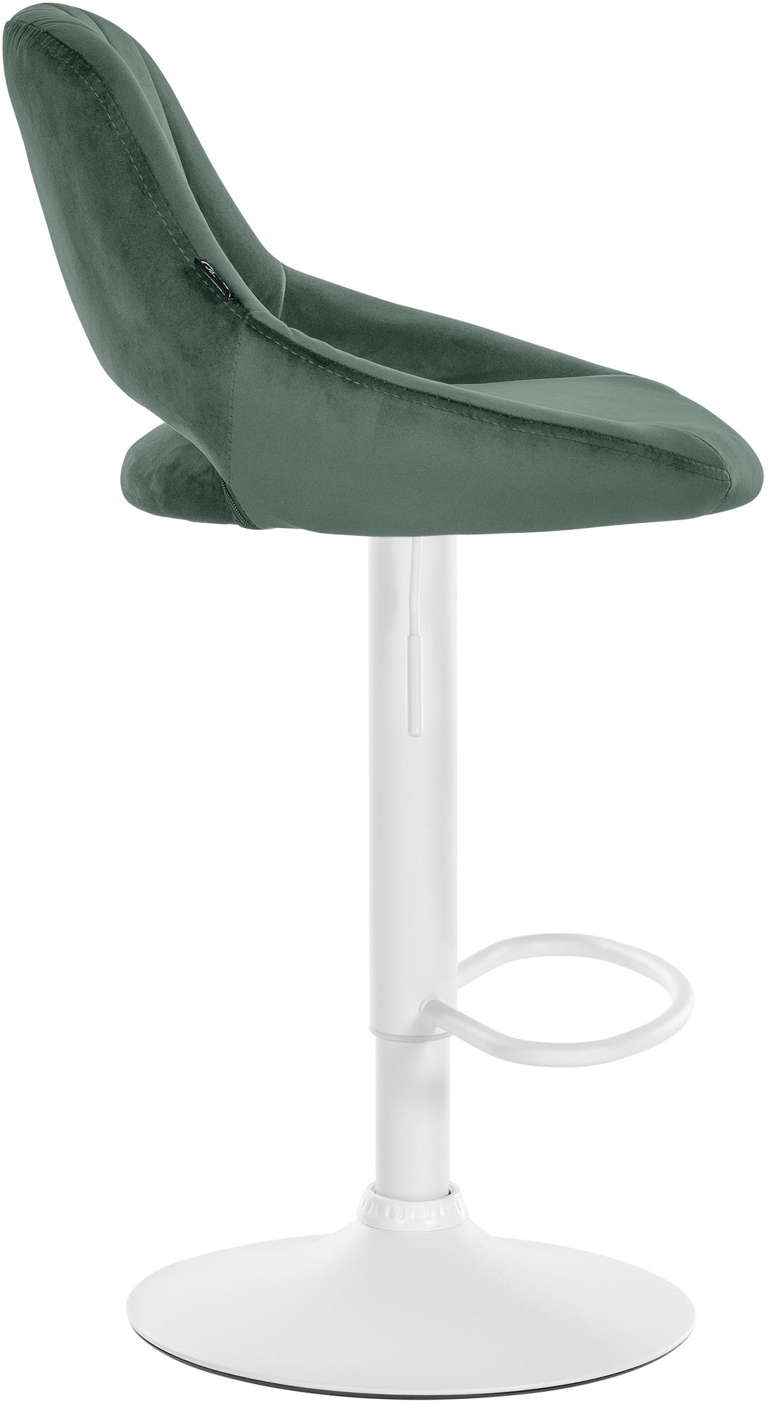 Barhocker Milet Samt weiß