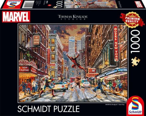 Schmidt Spiele GmbH Puzzles Deadpool - Snow Day - 1000 Teile Puzzle