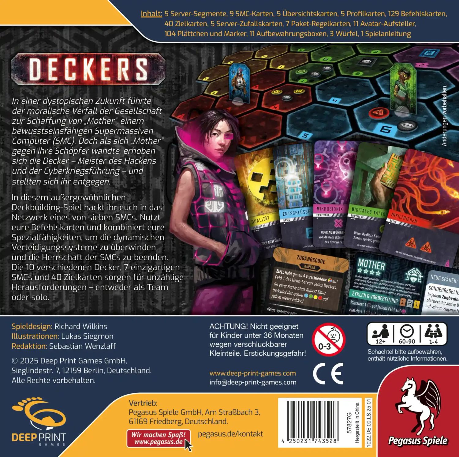 Pegasus Brettspiele & Gesellschaftsspiele Deckers (Deep Print Games) - Expertenspiel