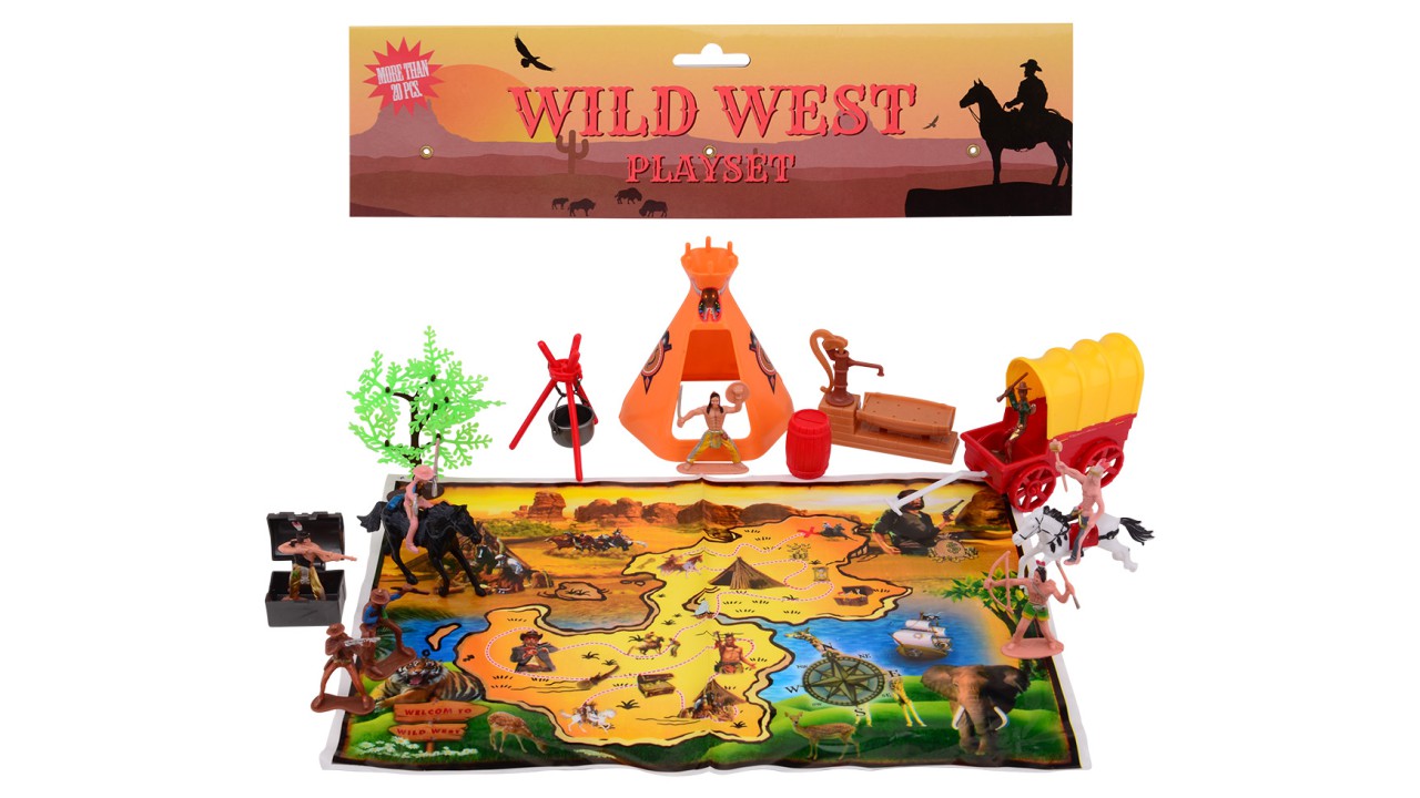 Johntoy Sammel- & Spielfiguren Wilder Westen Spielset - 20-teilig