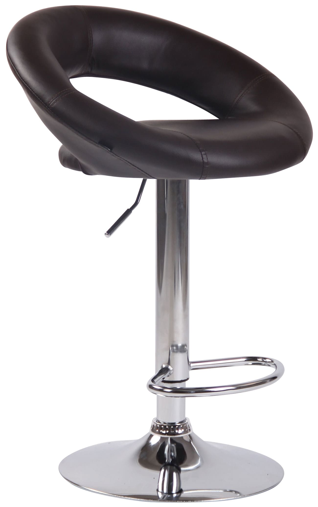 2er Set Barhocker Olinda Kunstleder chrom