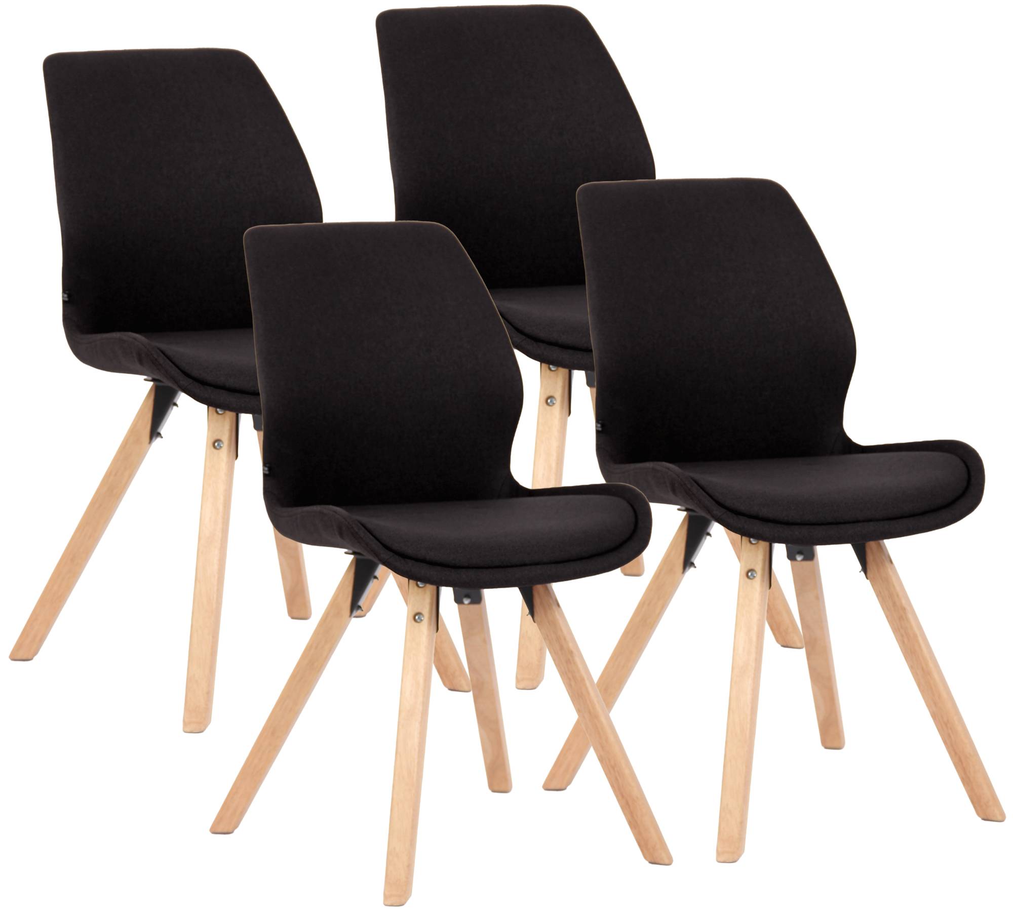 4er Set Stuhl Luna Stoff