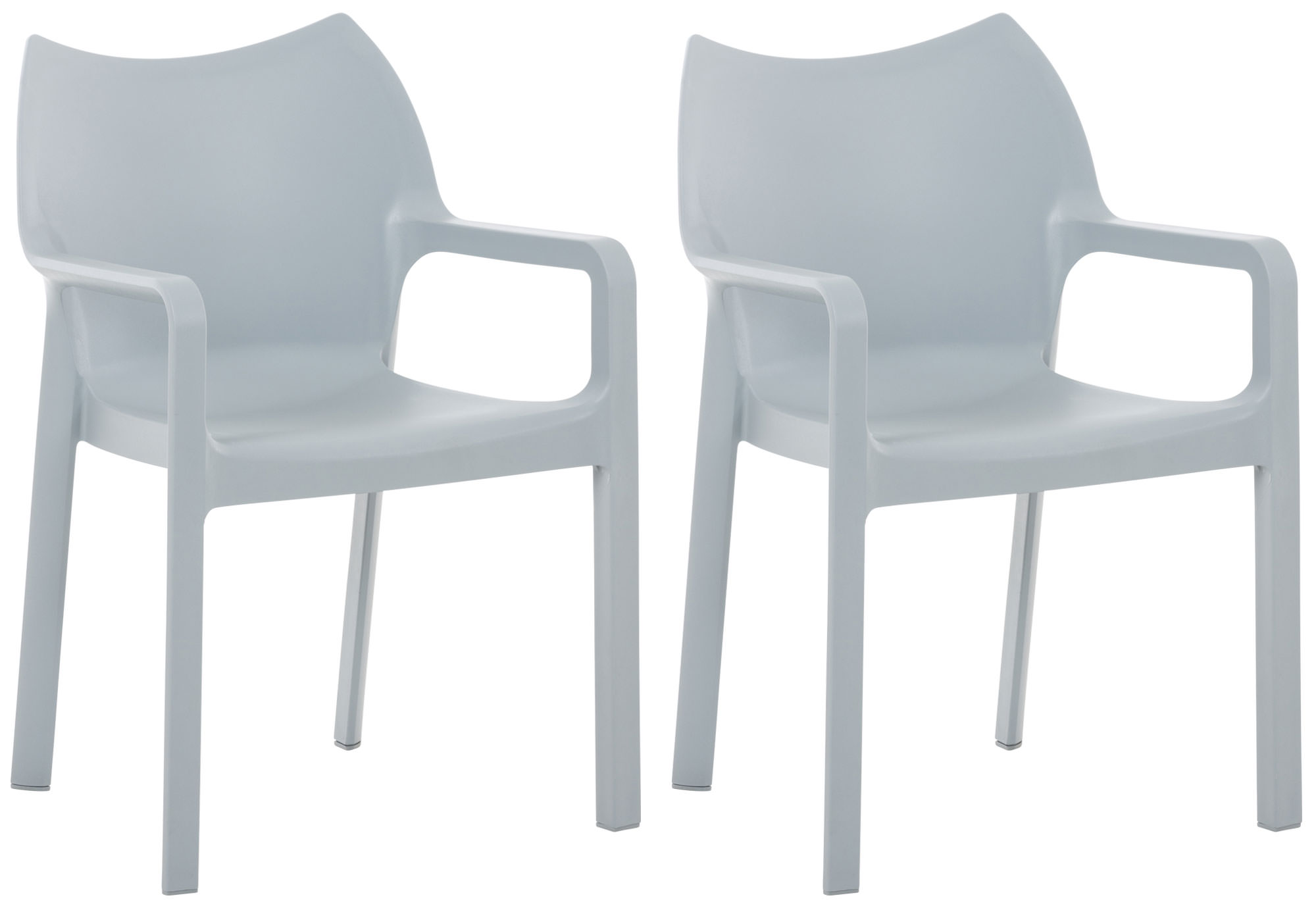 2er SET Stapelstuhl DIVA