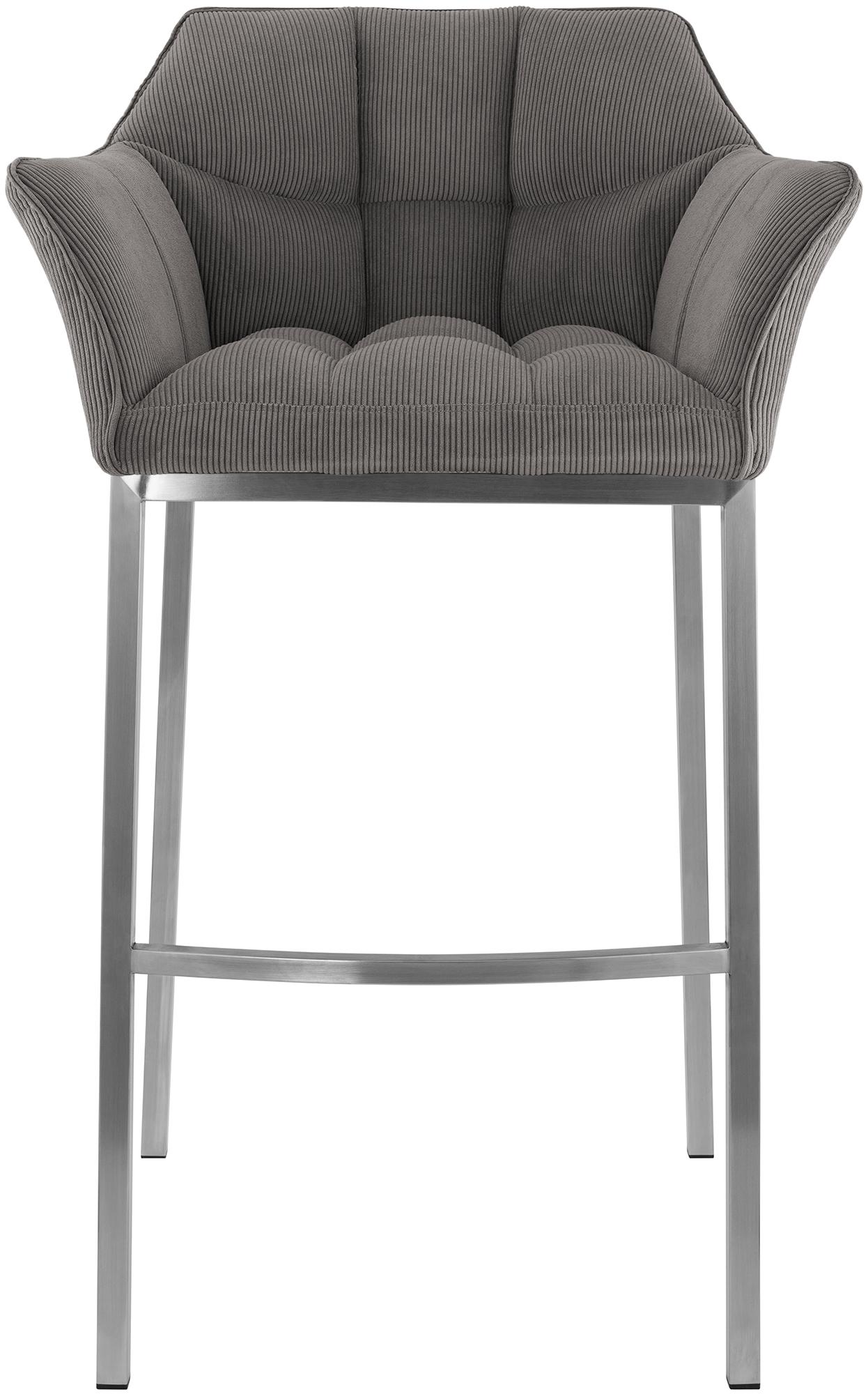 Barhocker Damaso E Cord mit 4-Fuß Gestell