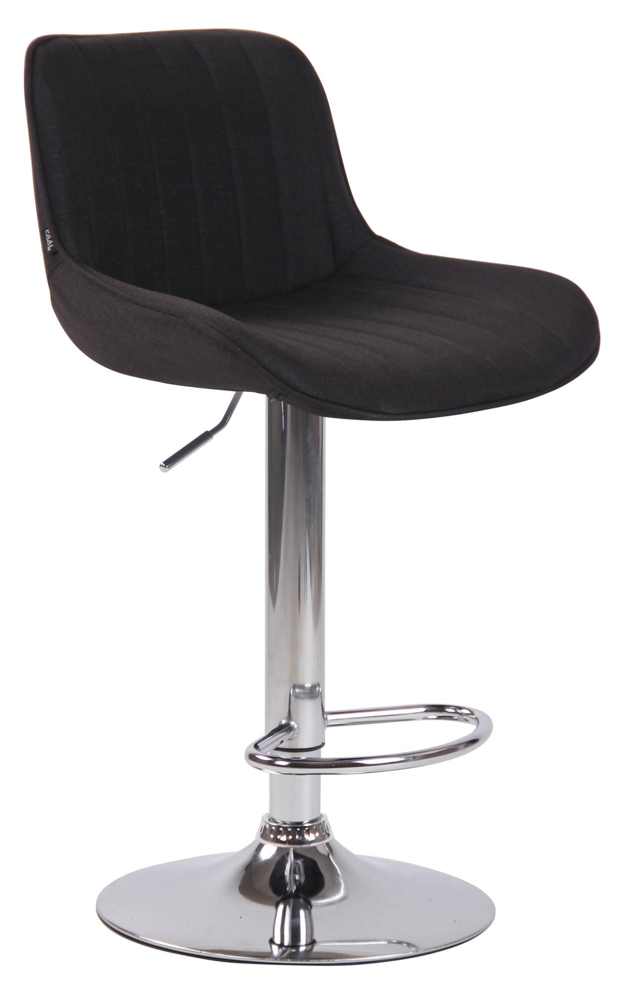 2er Set Barhocker Lentini Stoff chrom