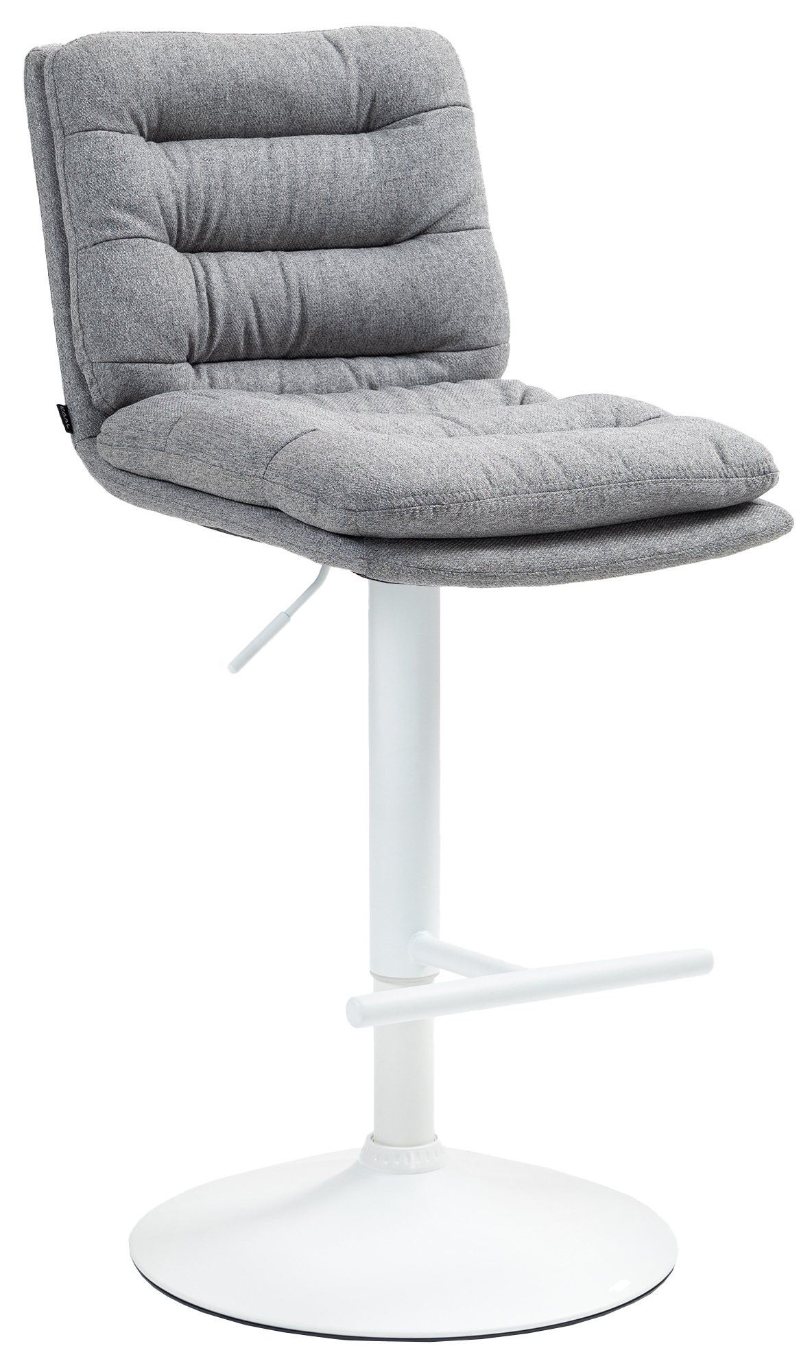 Barhocker Damar Stoff weiß