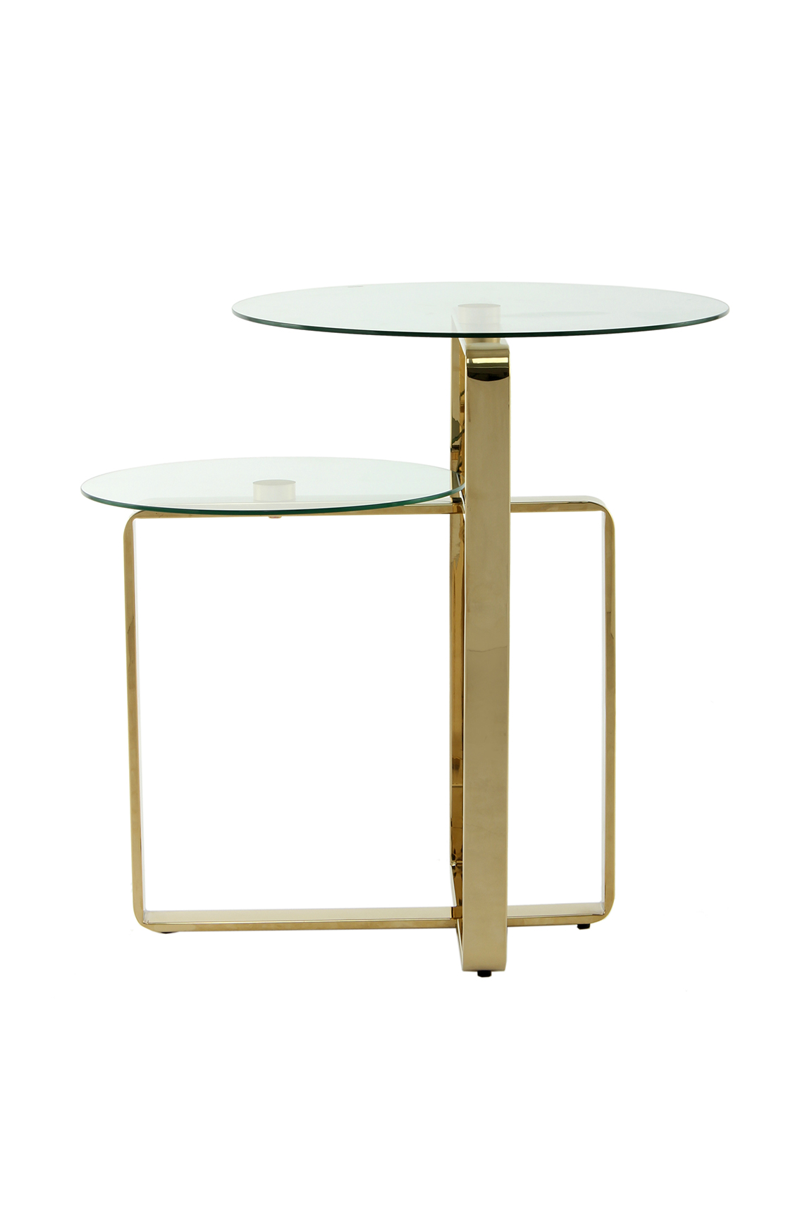 Beistelltisch mit Goldfarbe