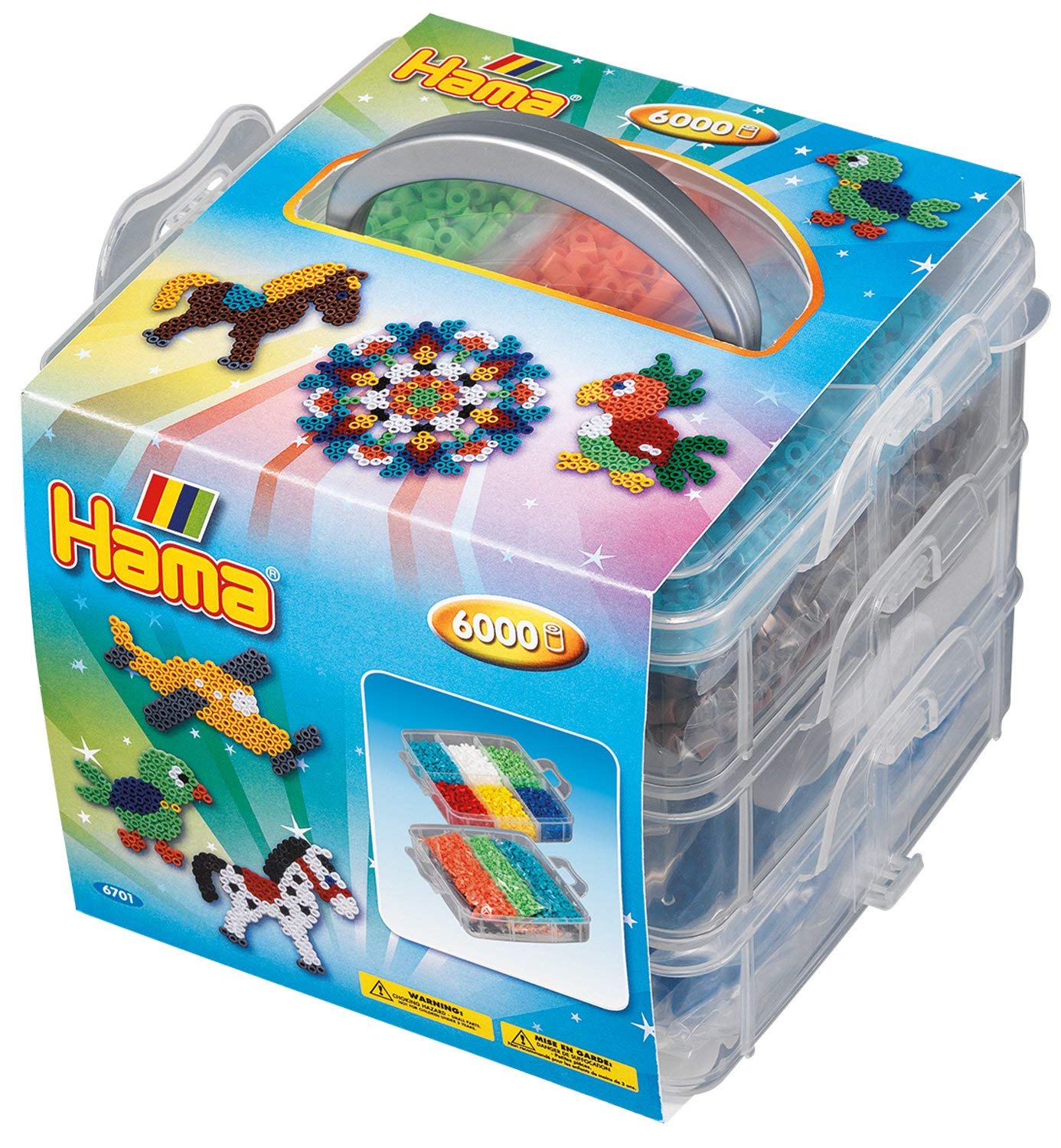 Hama Bastel- & Kreativspielzeug Hama 6701 - Kleine Aufbewahrungsbox, gefüllt