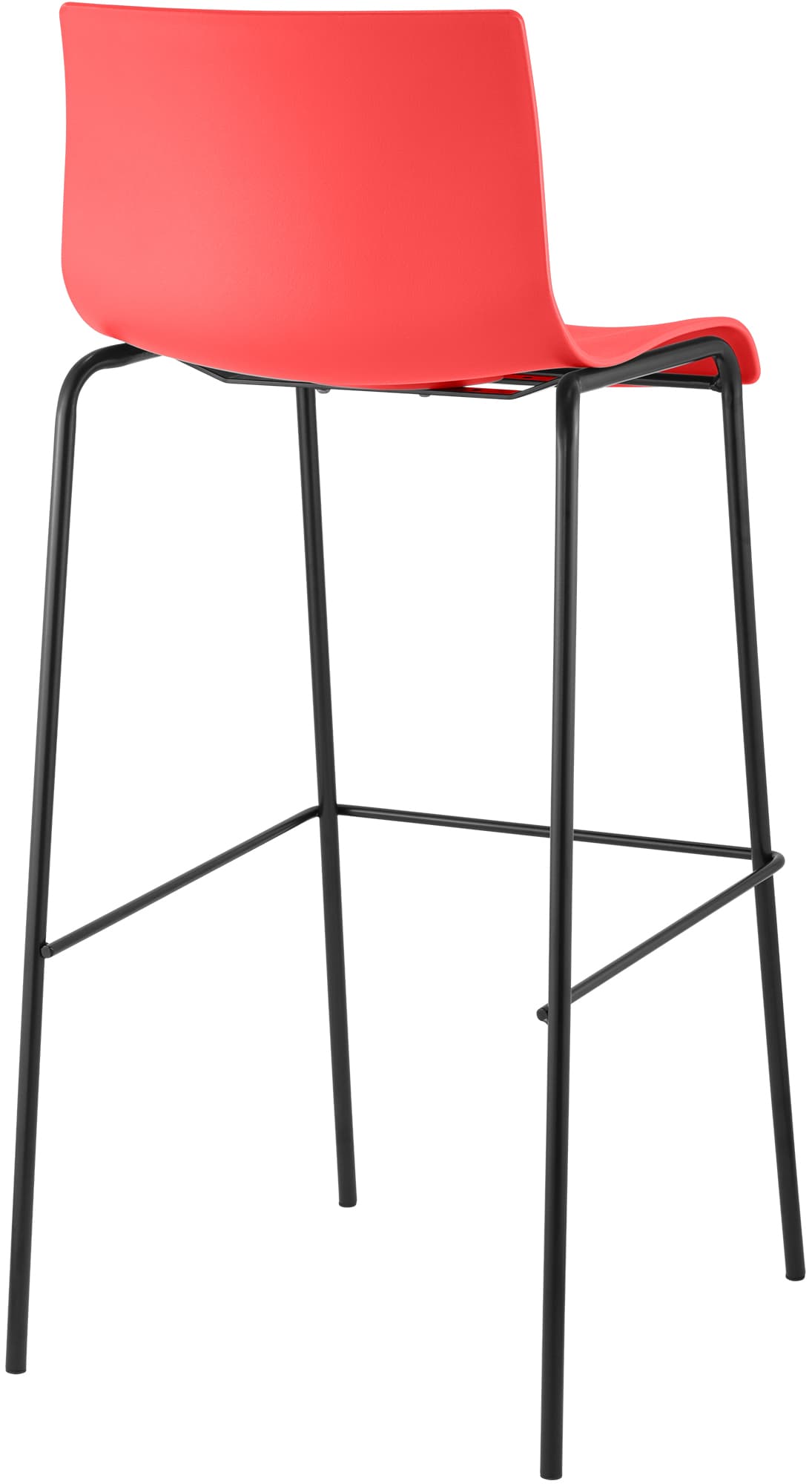 Barhocker Hoover 4-Fuß Gestell schwarz