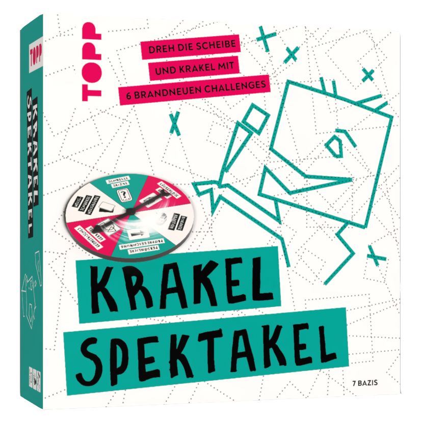 Frech Verlag Brettspiele & Gesellschaftsspiele Krakel-Spektakel – Familienspiel