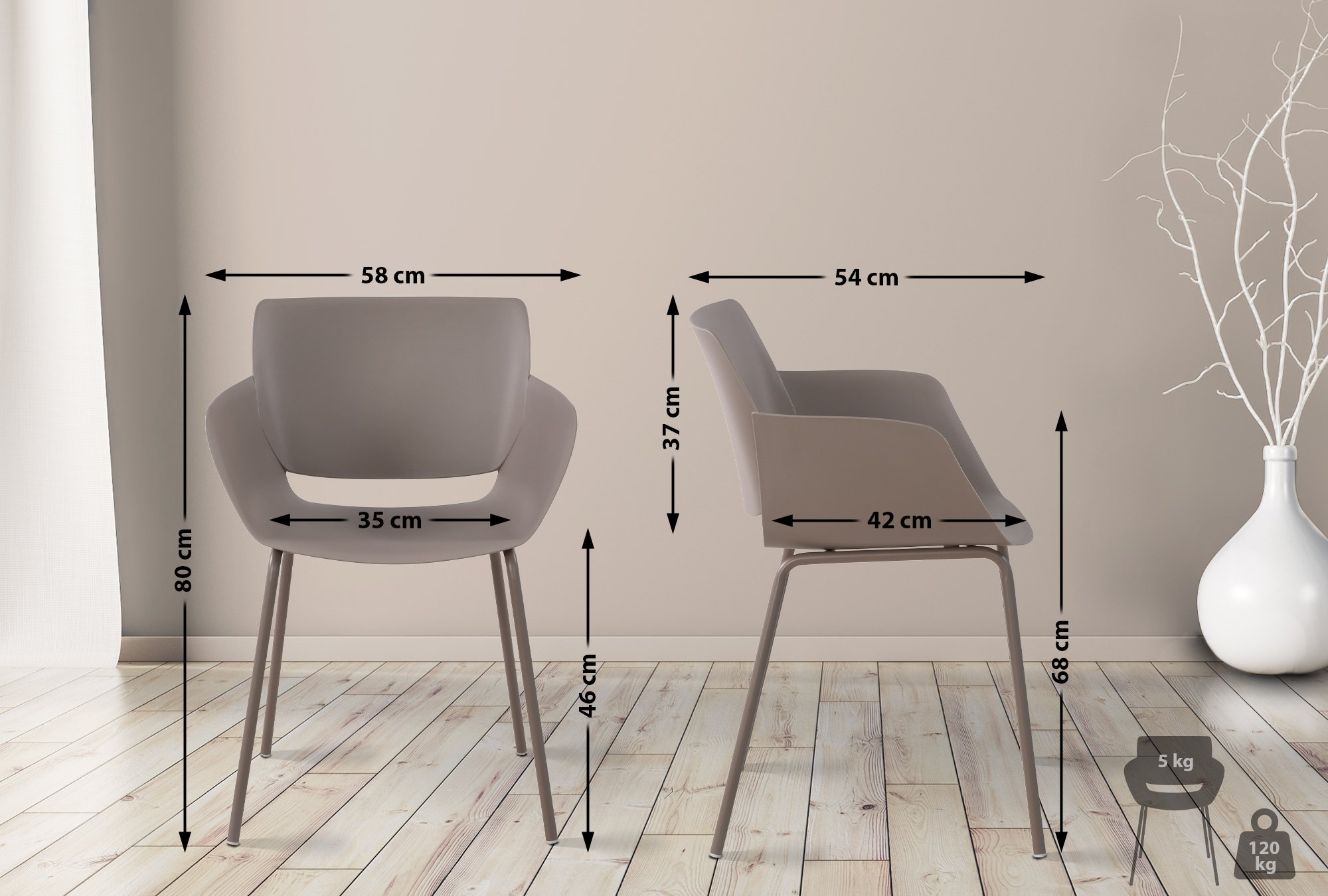 2er Set Stuhl Alpena
