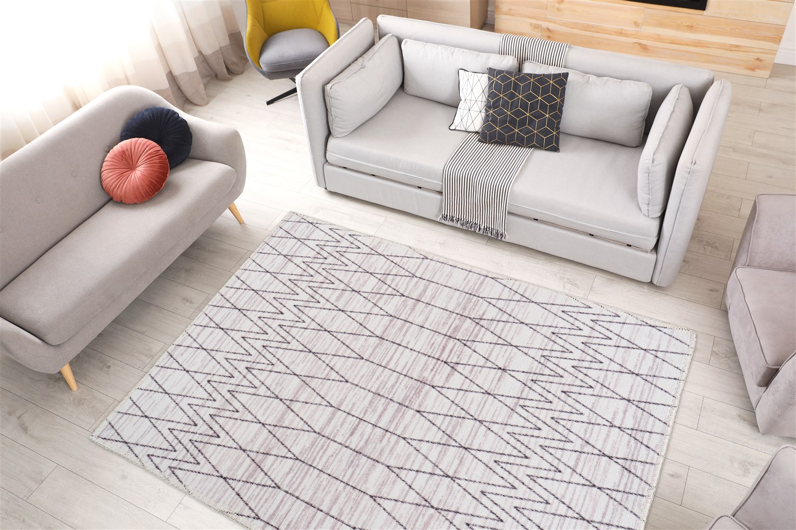 Teppich Maya 325 Grau 120cm x 180cm