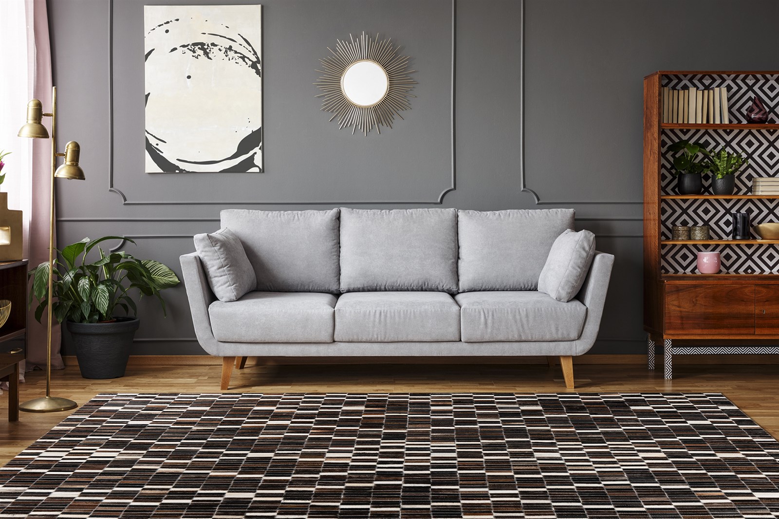 Teppich Lavin 125 Schwarz / Weiß 200cm x 280cm