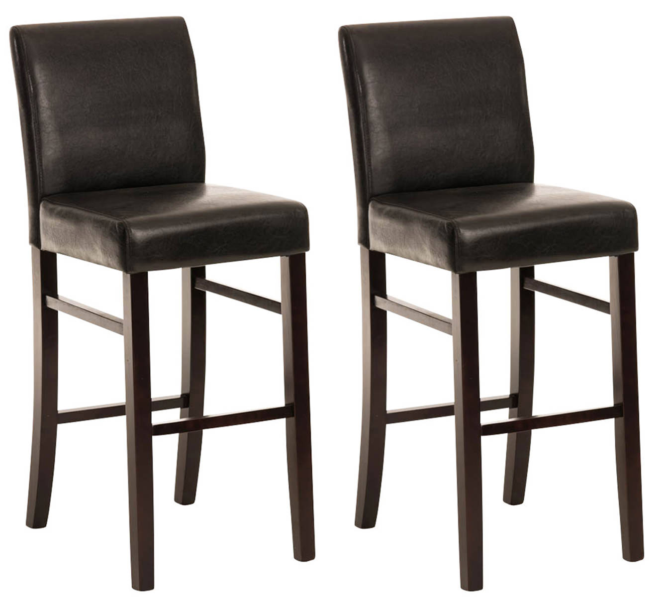 2er Set Barhocker Alvin Kunstleder cappuccino
