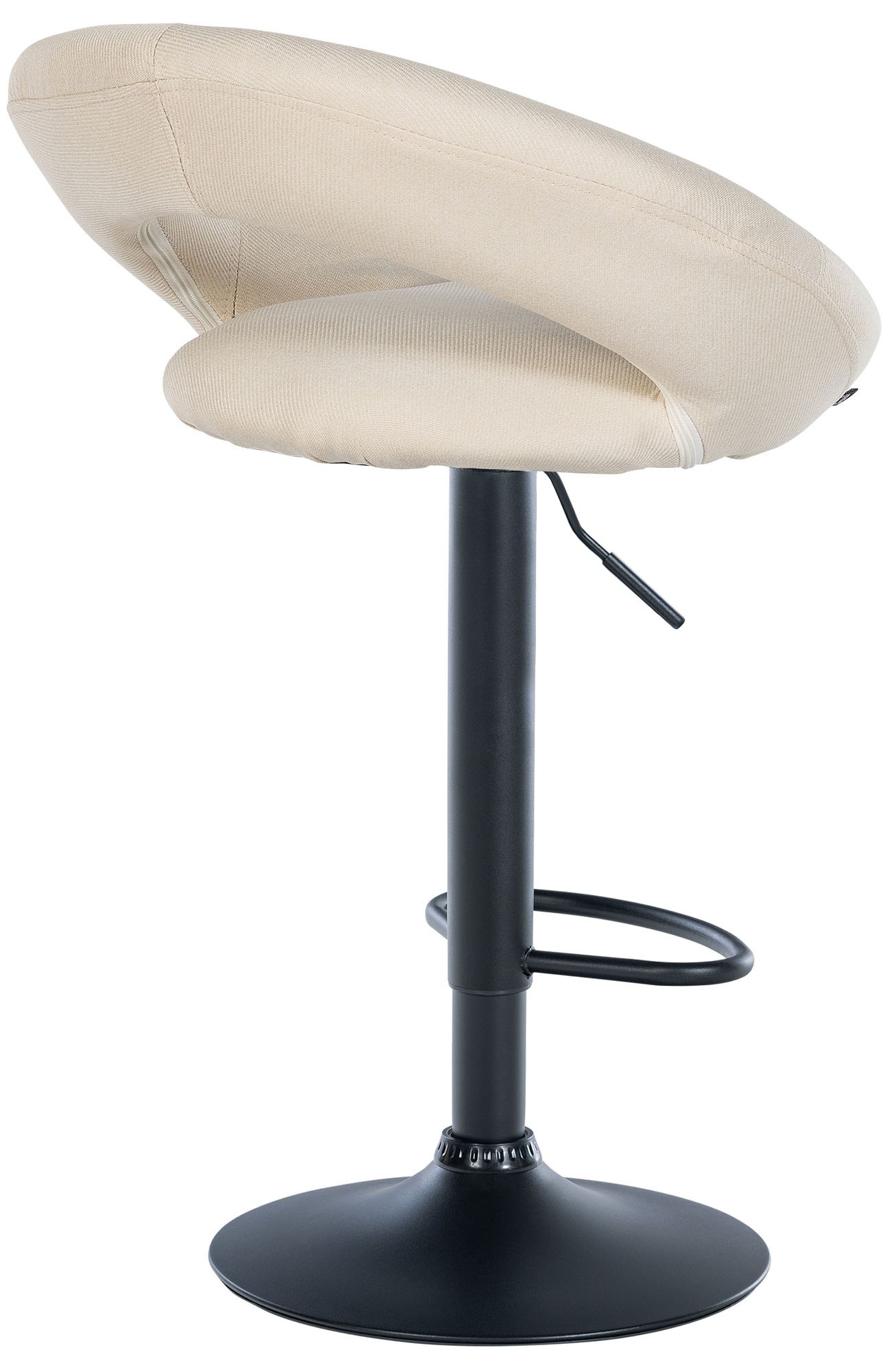 Barhocker Olinda Stoff schwarz