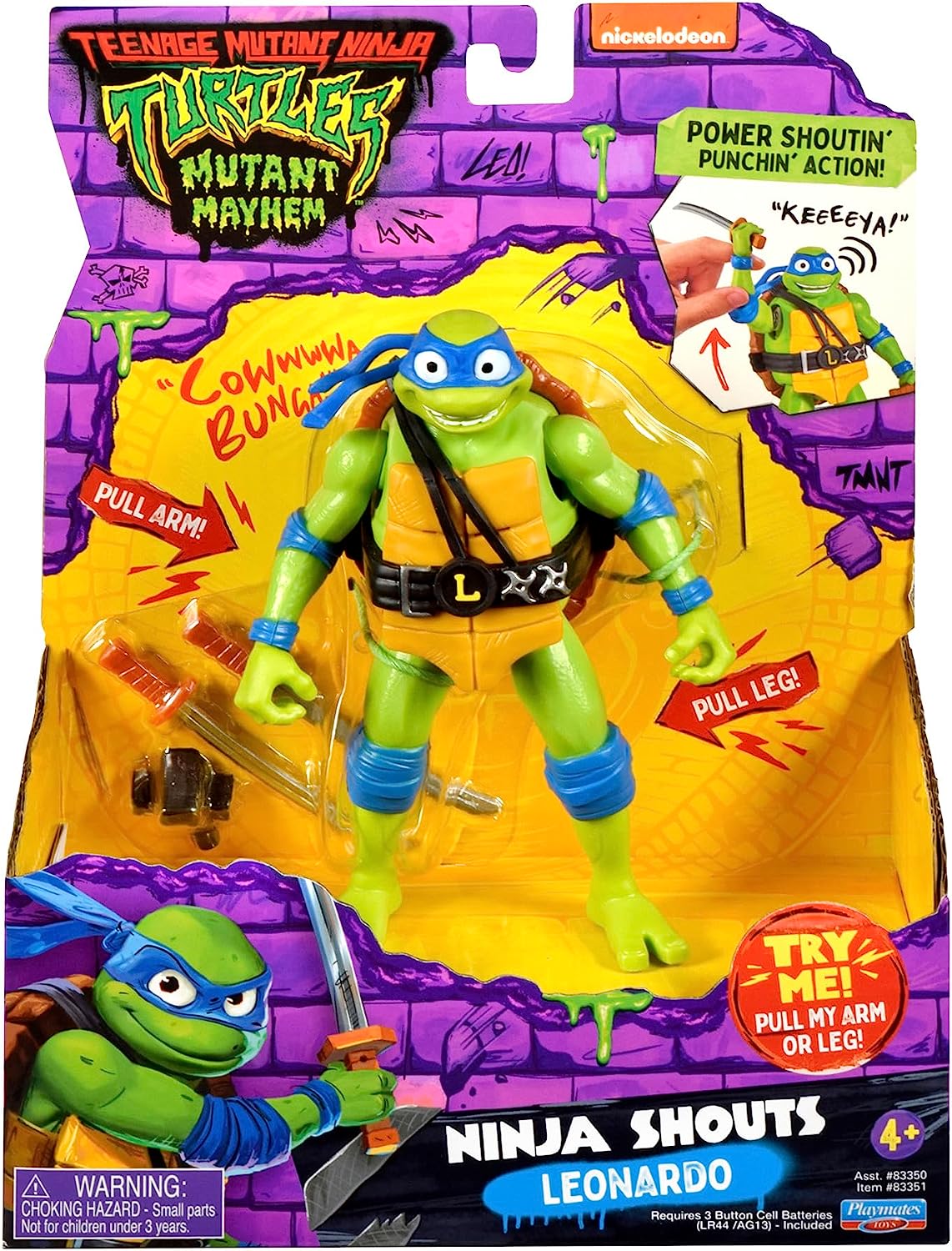 Sammel- & Spielfiguren Teenage Mutant Ninja Turtle - Ninja Shouts Leonardo - Spielfigur