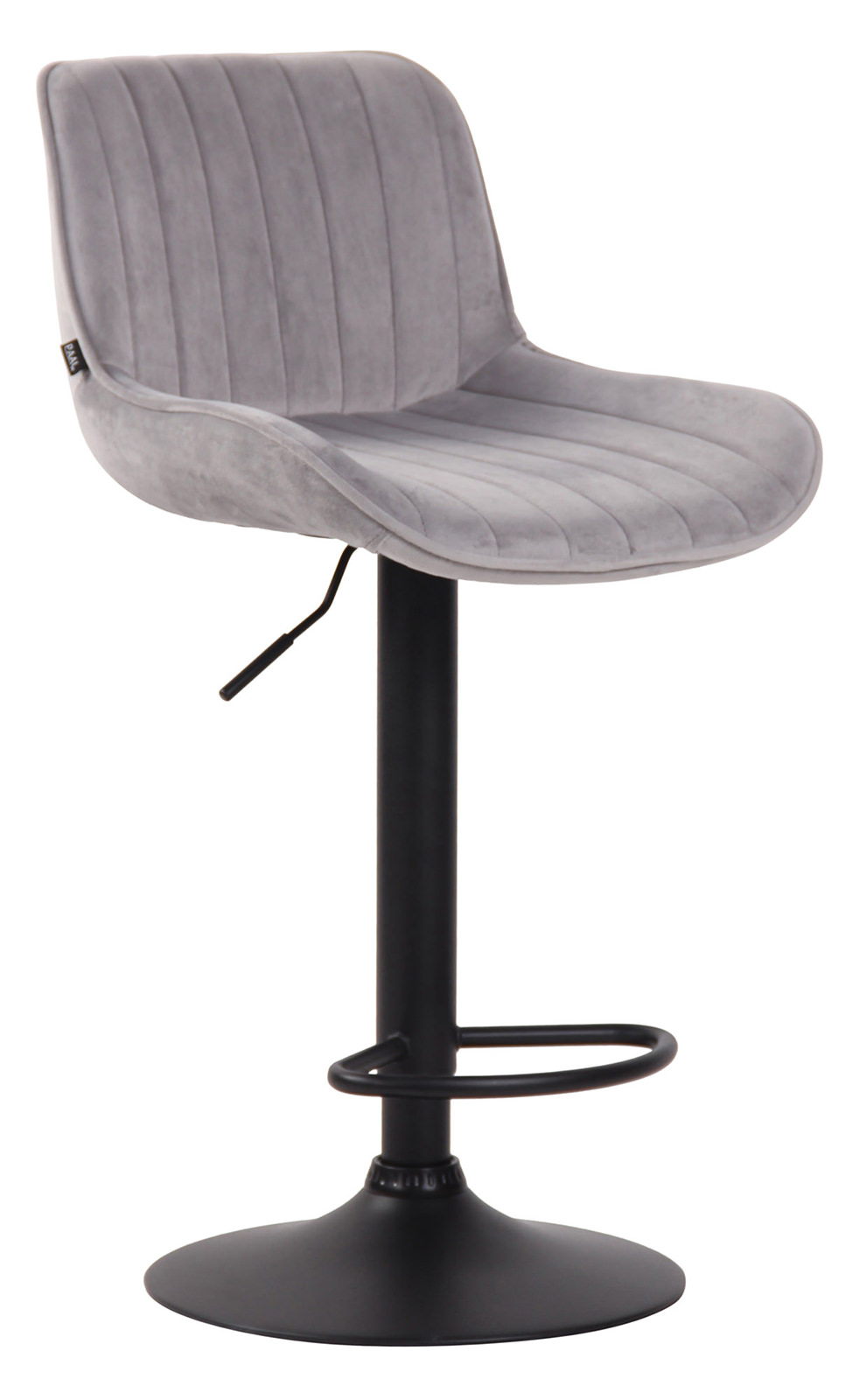 2er Set Barhocker Lentini Samt schwarz