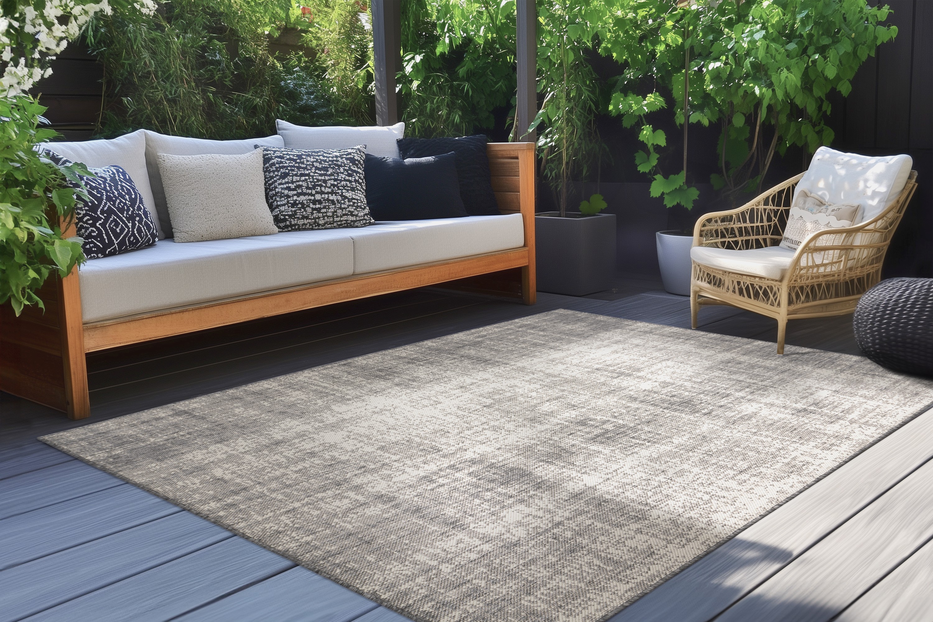 Teppich Nibru 625 Silber 80 x 150 cm