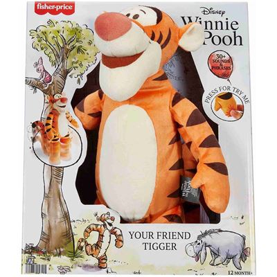 Mattel Elektronisches Spielzeug Fisher-Price - Disney Winnie the Pooh - Dein Freund Tigger - Plüschfigur