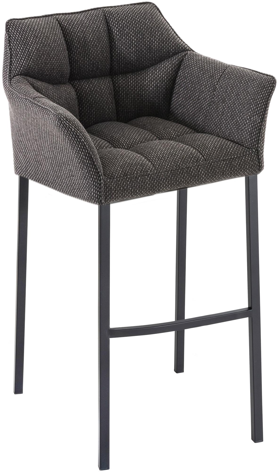 Barhocker Damaso B Stoff mit 4-Fuß Gestell