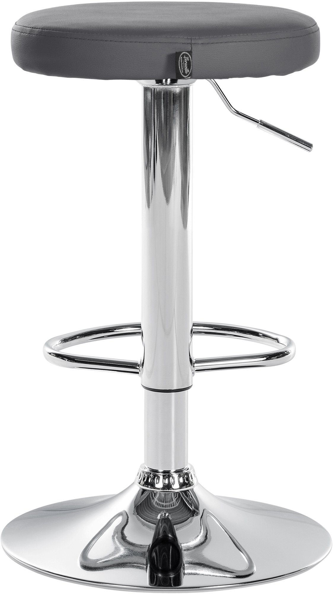 2er Set Barhocker Ponte Kunstleder chrom