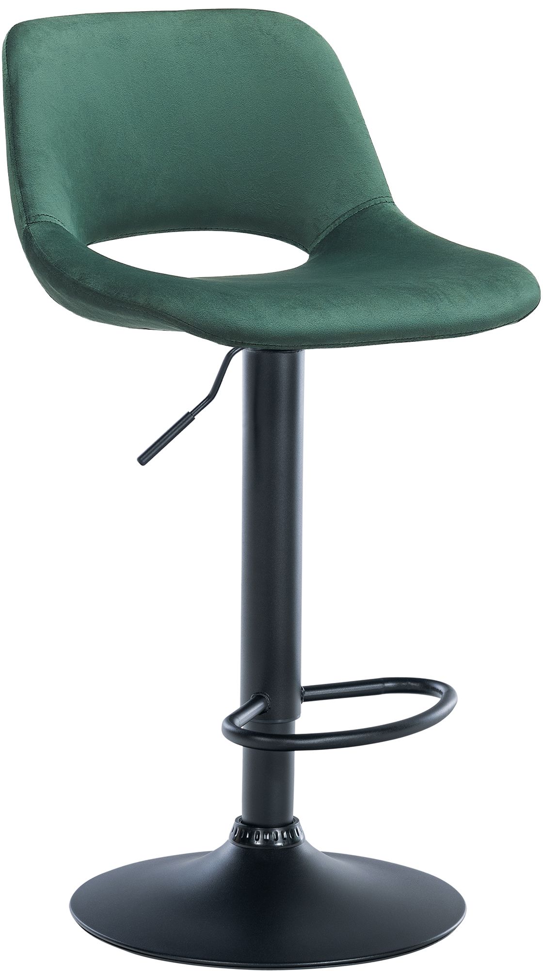 Barhocker Camden Samt schwarz