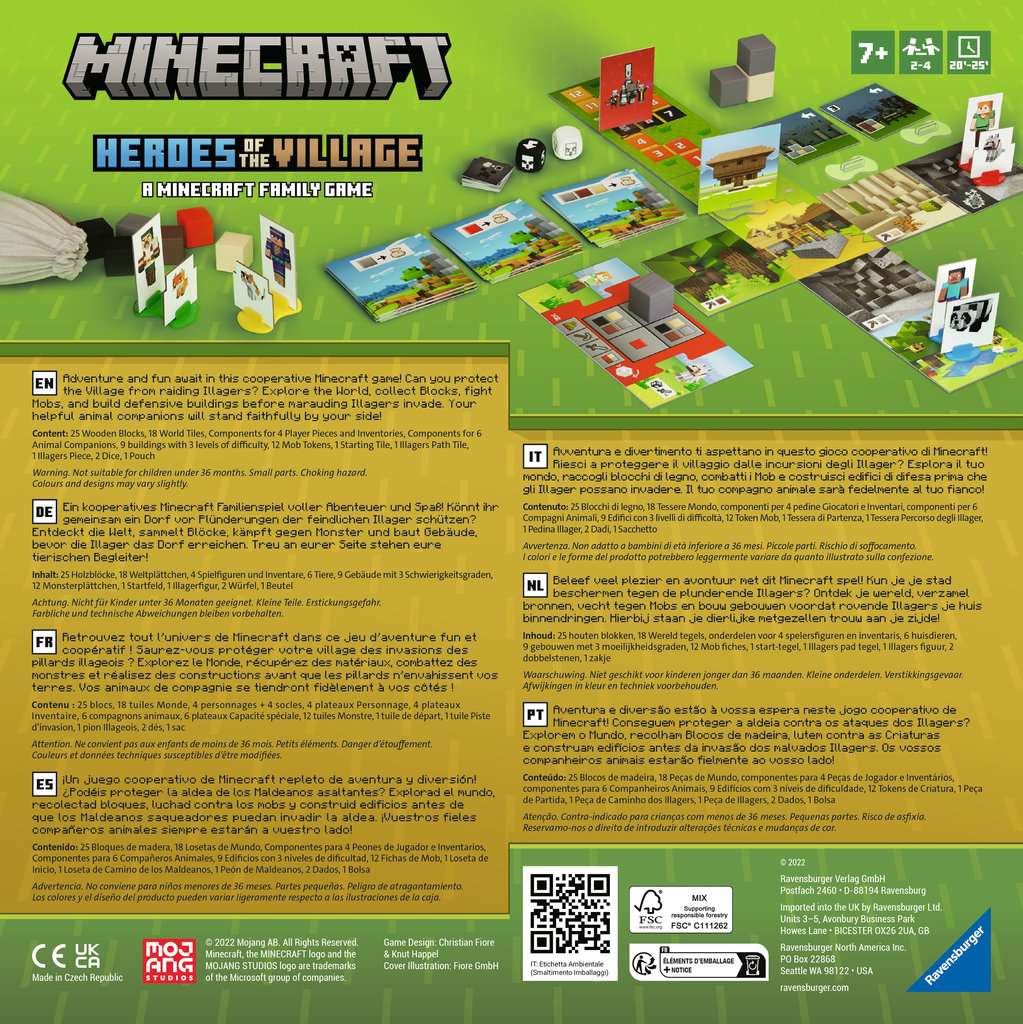 Ravensburger Elektronisches Spielzeug Minecraft Heroes of the Village - Brettspiel