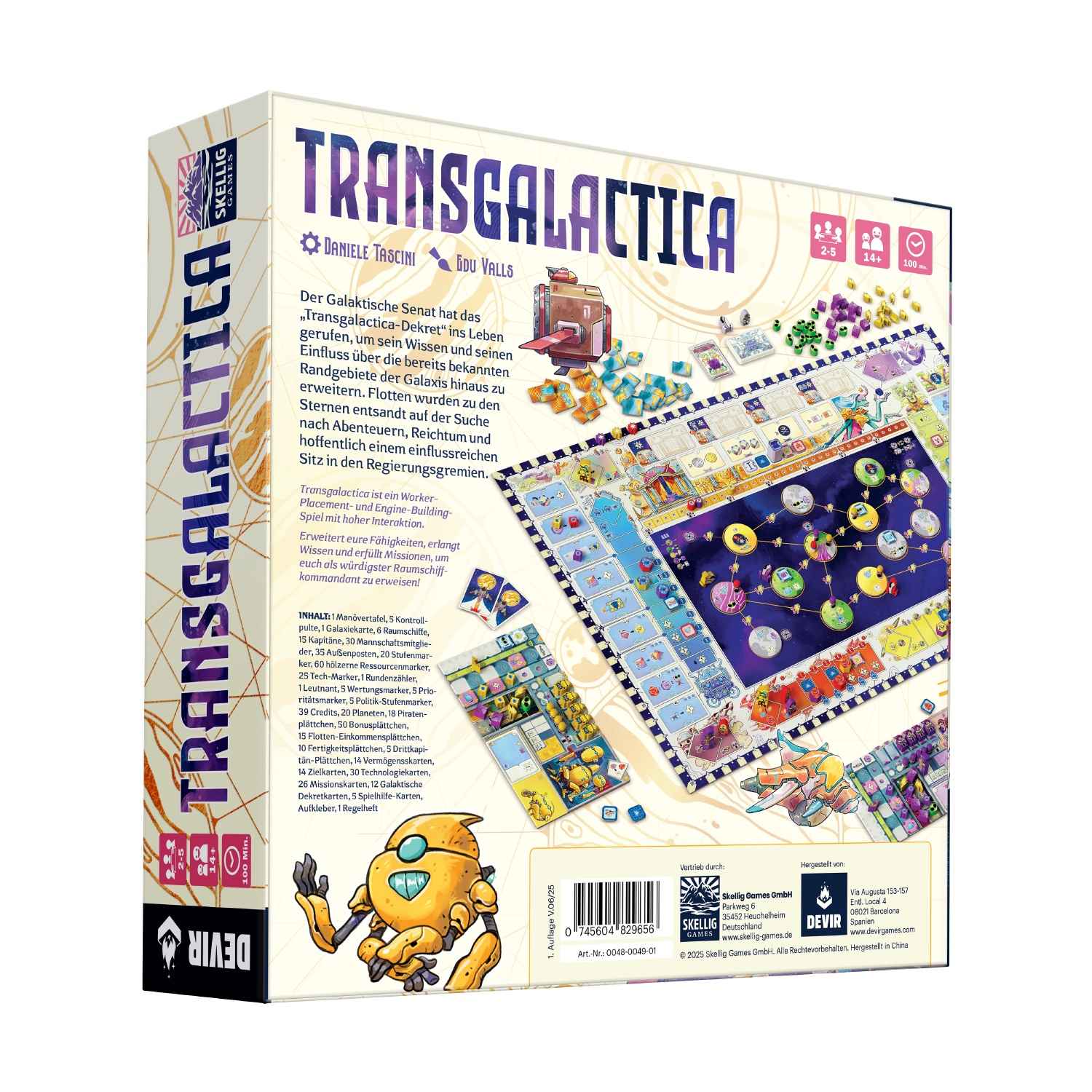 Skellig Games Brettspiele & Gesellschaftsspiele Transgalactica – Expertenspiel