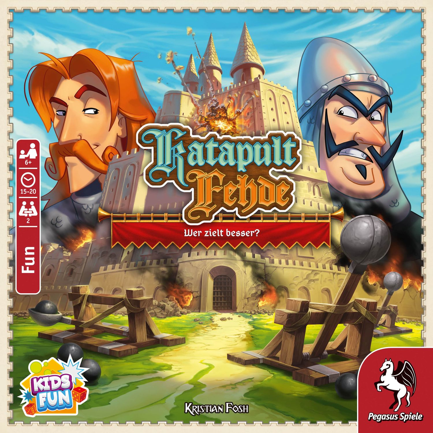 Pegasus Brettspiele & Gesellschaftsspiele Pegasus Spiele 65505G - Katapult Fehde - Brettspiel