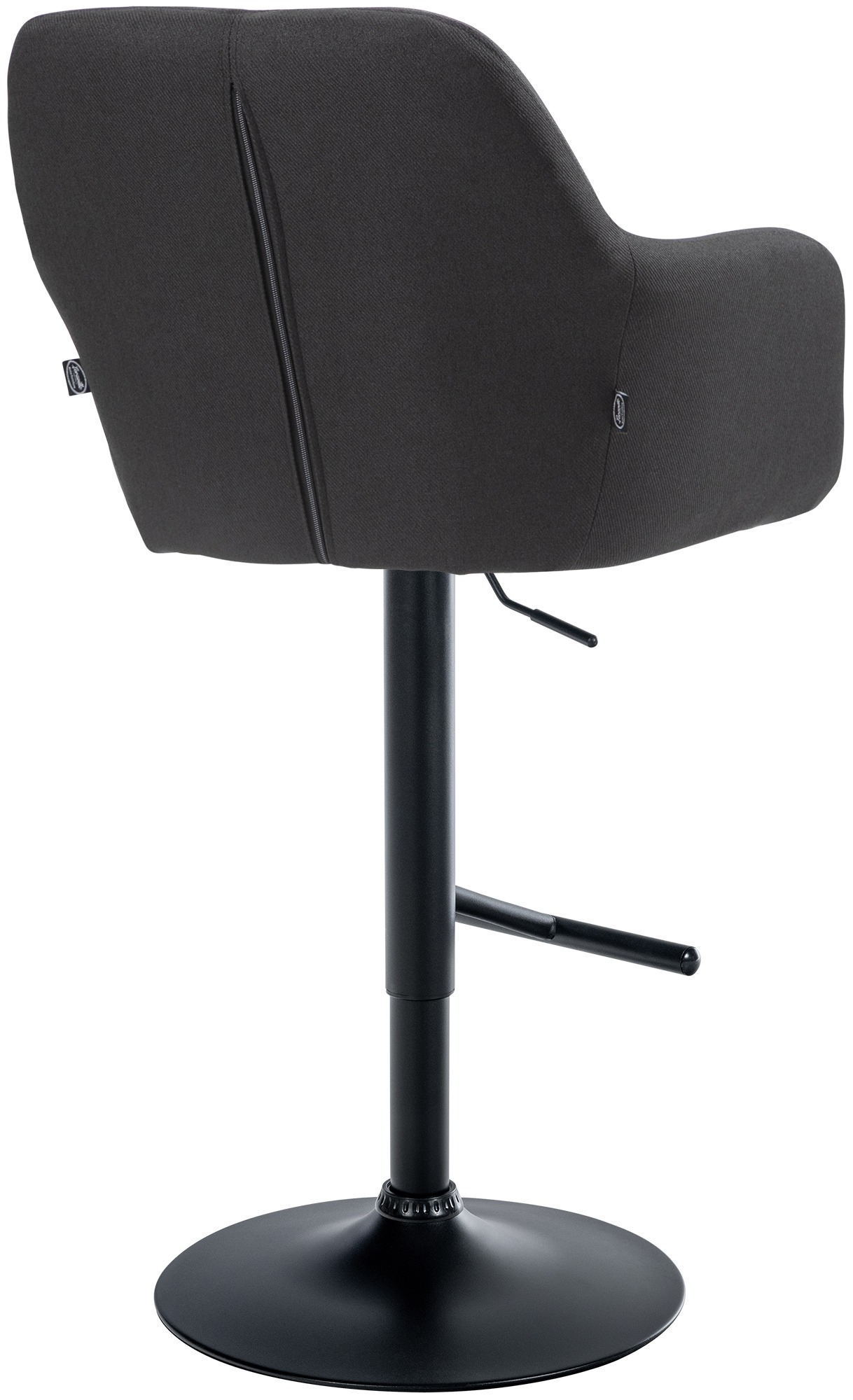 Barhocker Natoma Stoff schwarz