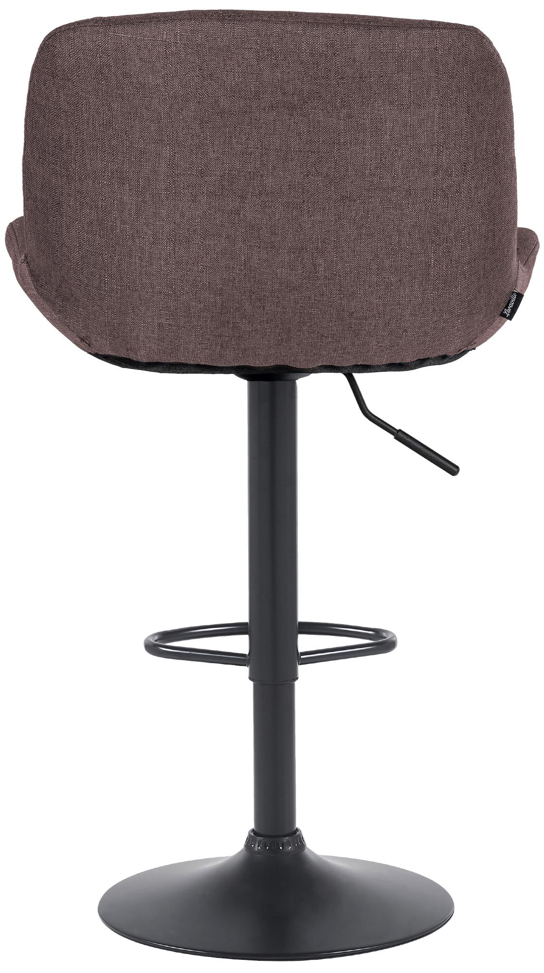 Barhocker Solon Schwarz Stoff