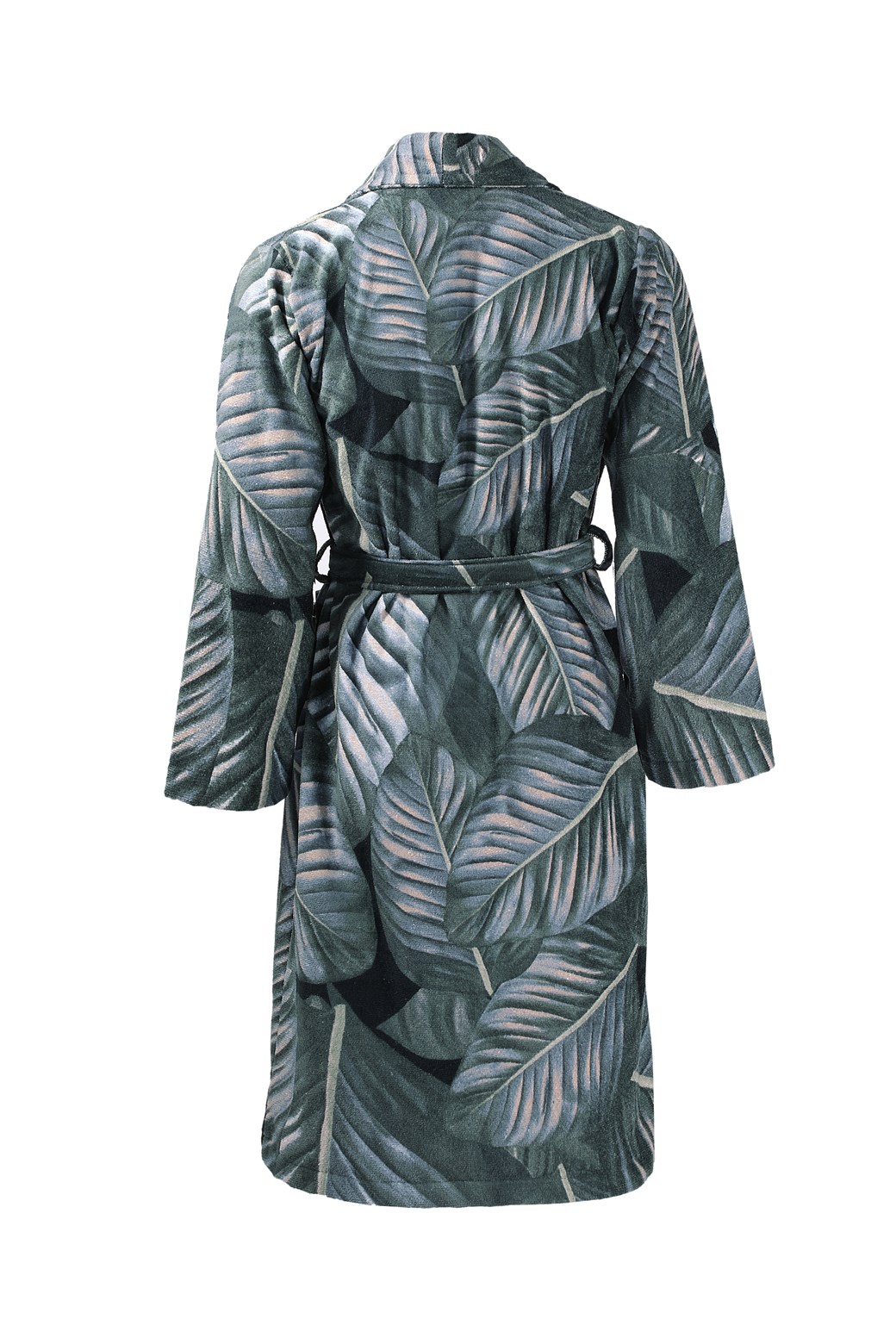 Bademantel Bademantel Tropical 125 Schwarz / Grün L