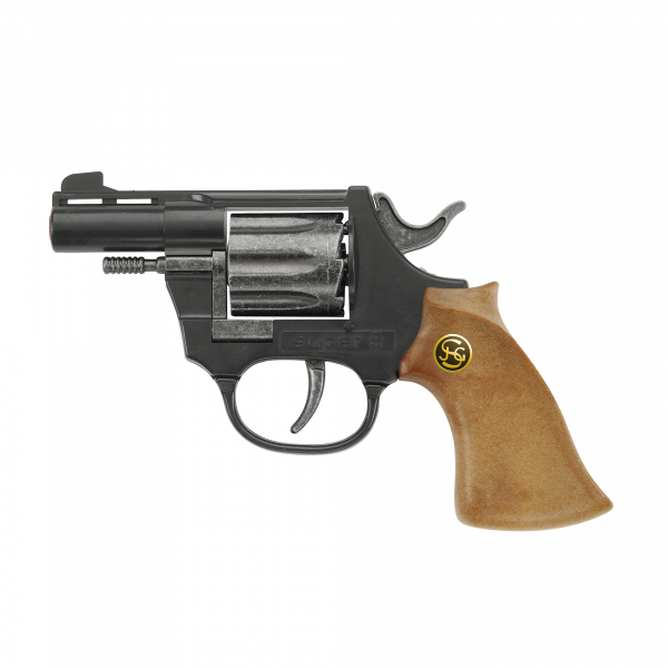 Schrödel Sonstiges Schrödel J.G. Spielzeugpistole Super 8 14,5 cm, schwarz / braun