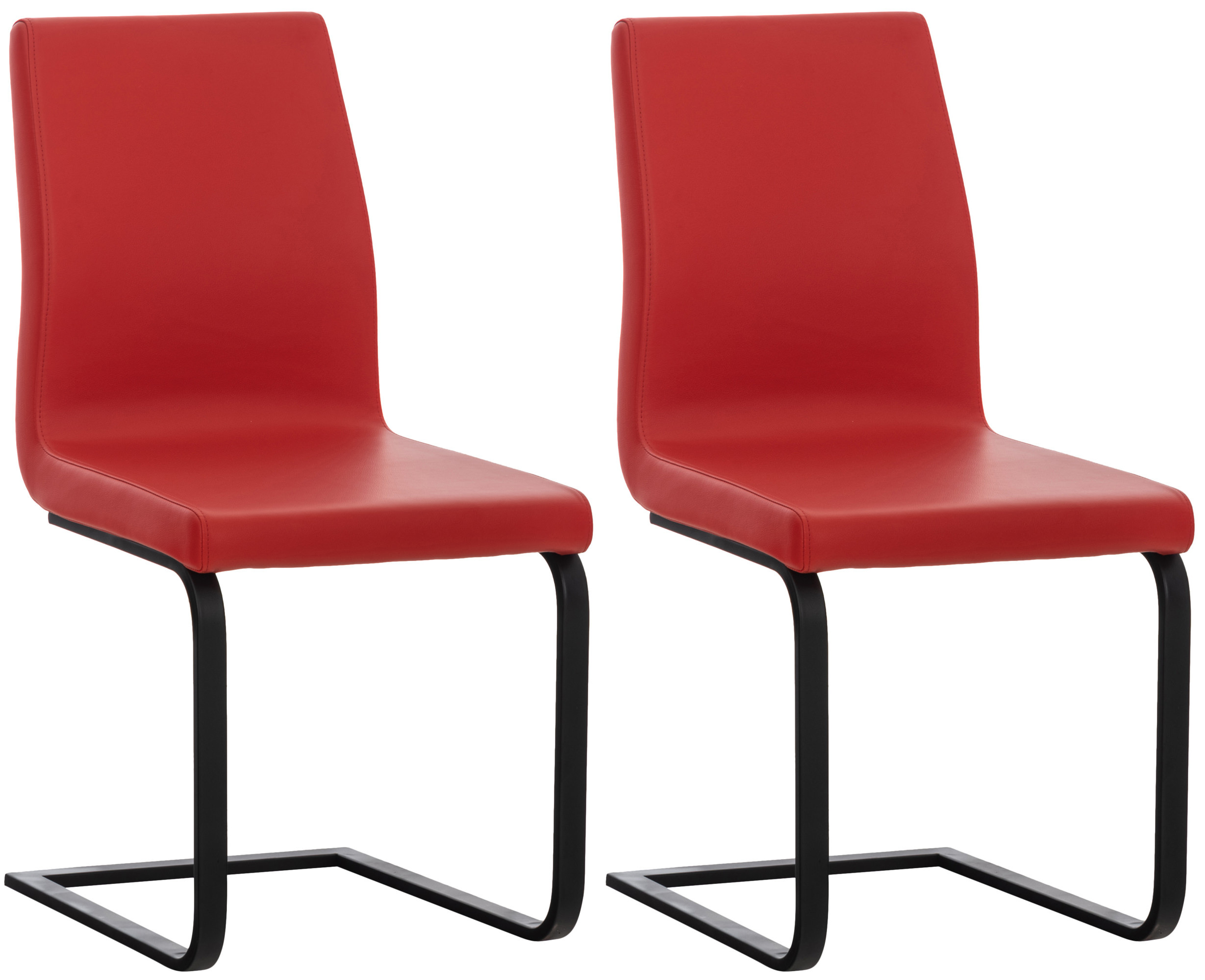 2er Set Esszimmerstühle Belley Kunstleder
