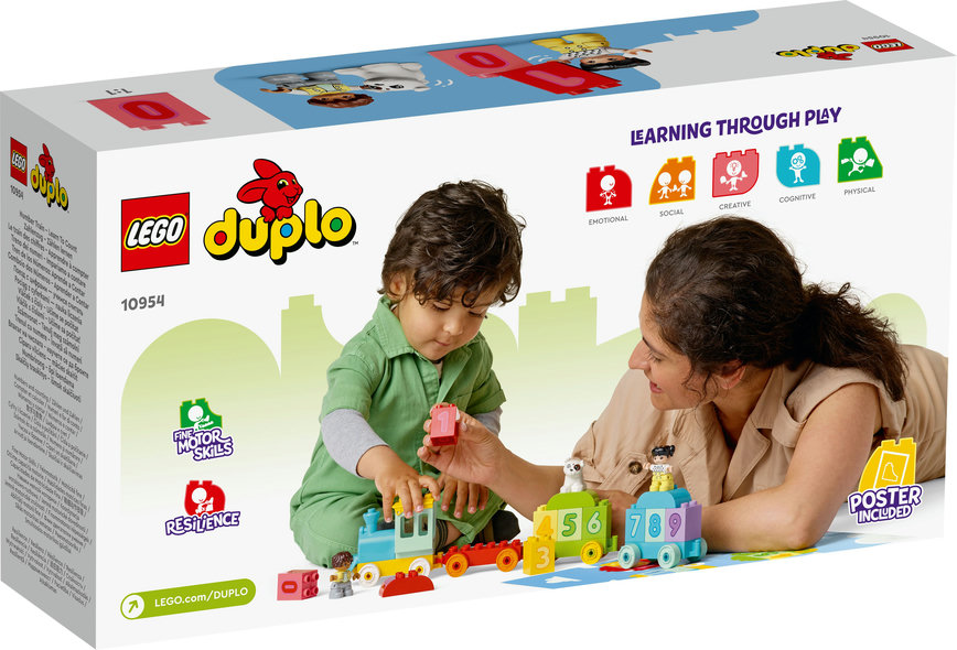 LEGO® Bau- & Konstruktionsspielzeug LEGO® DUPLO® 10954 - Zahlenzug - Zählen lernen (23 Teile)