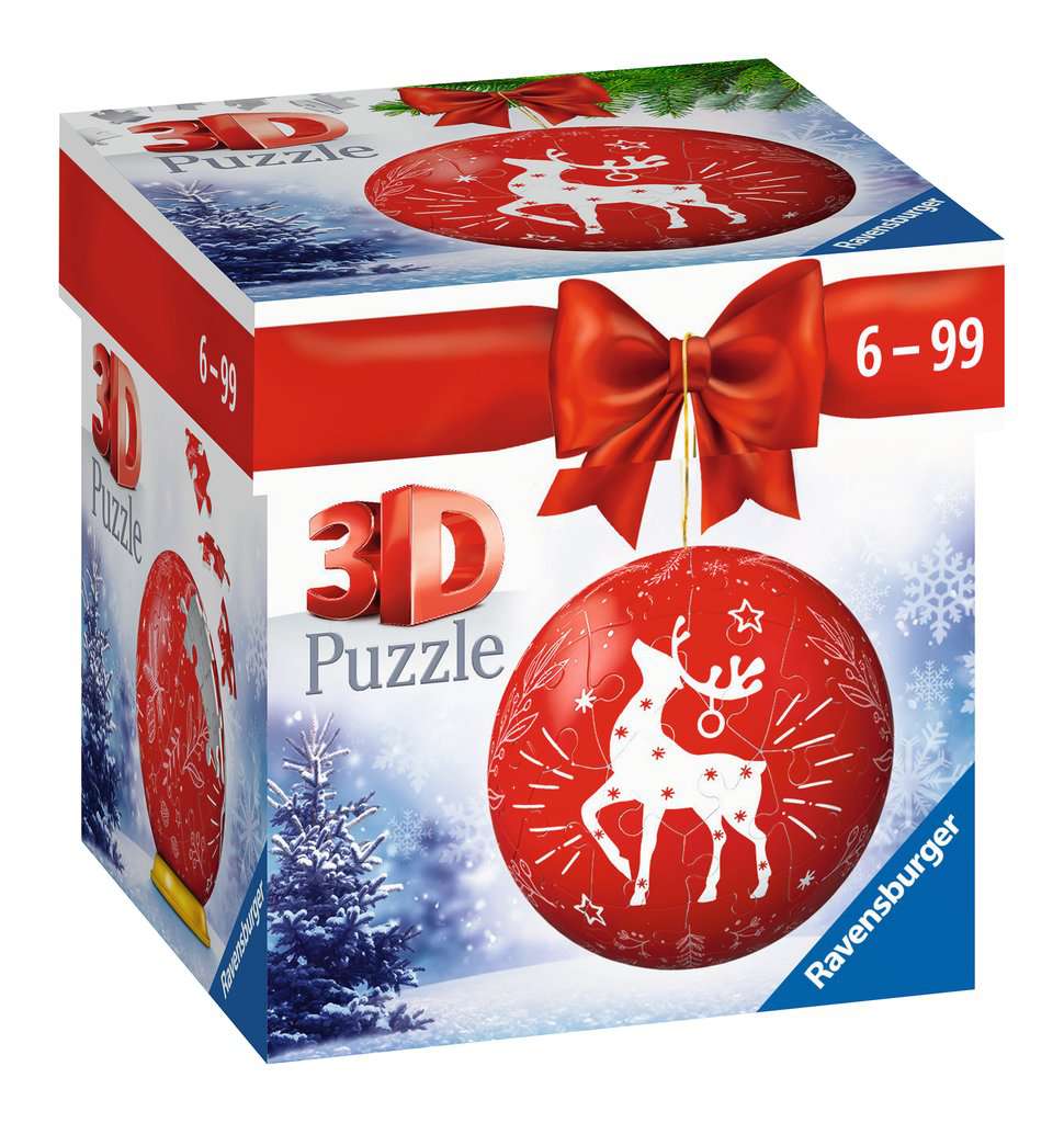 Ravensburger Puzzles Rentier - 3D Puzzle Ball  - 54 Teile