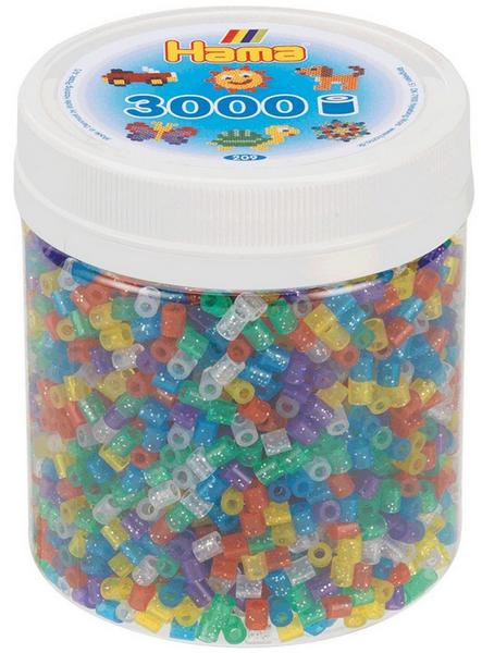 Hama Bastel- & Kreativspielzeug Hama 209-54 - Dose mit Midi-Bügelperlen, 3000 Stück
