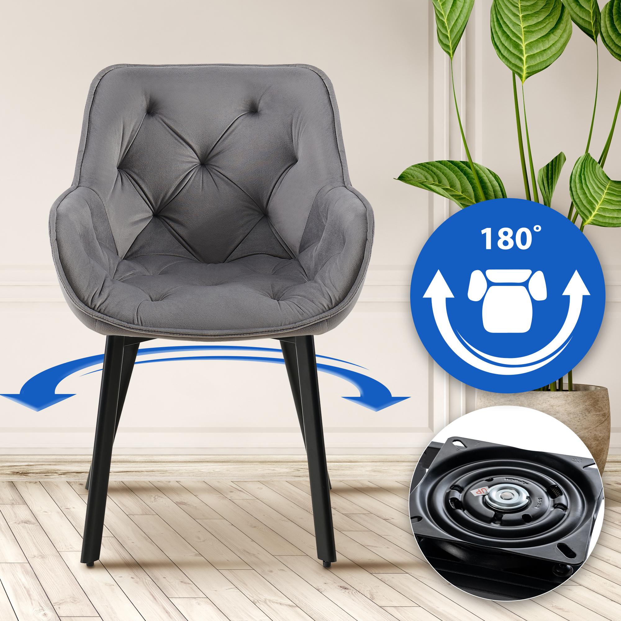 2er Set Esszimmerstuhl Antigo Samt