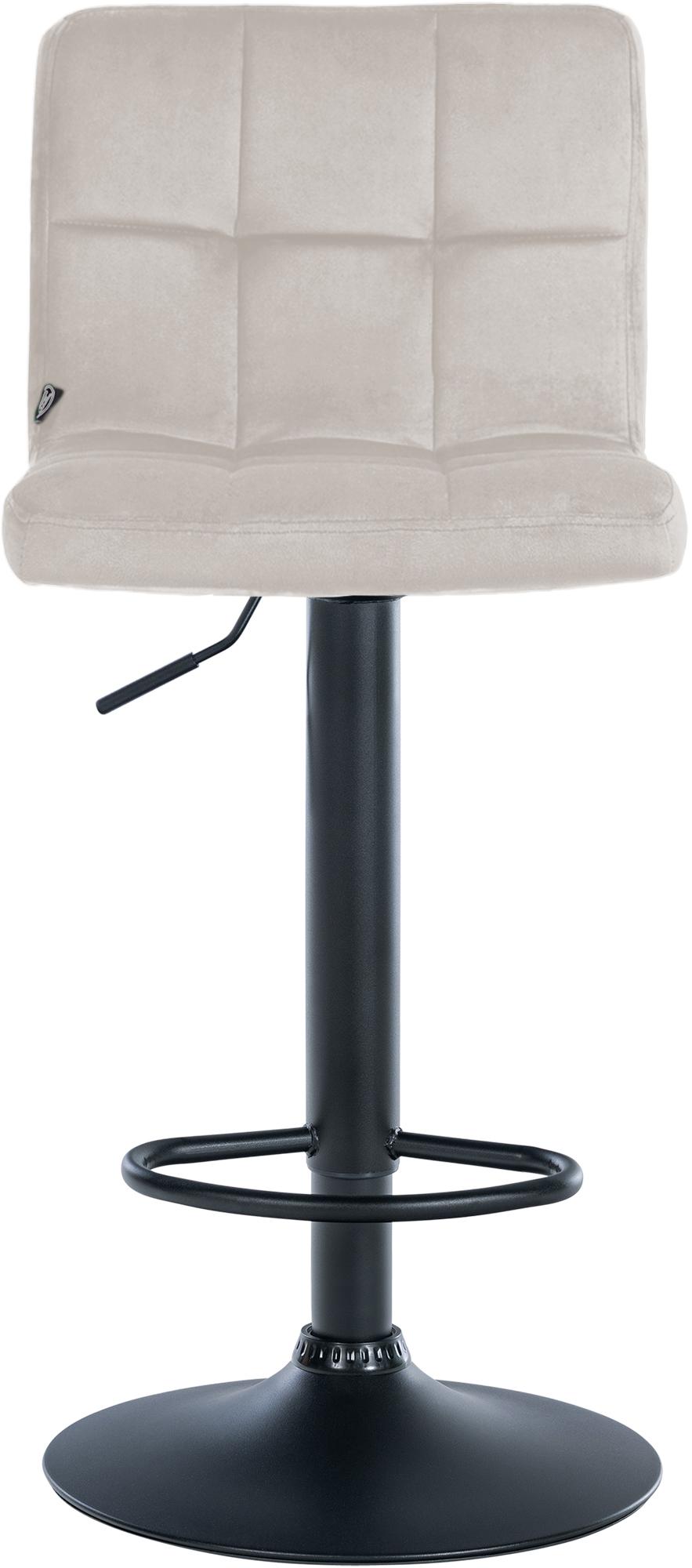 Barhocker Peru Samt schwarz
