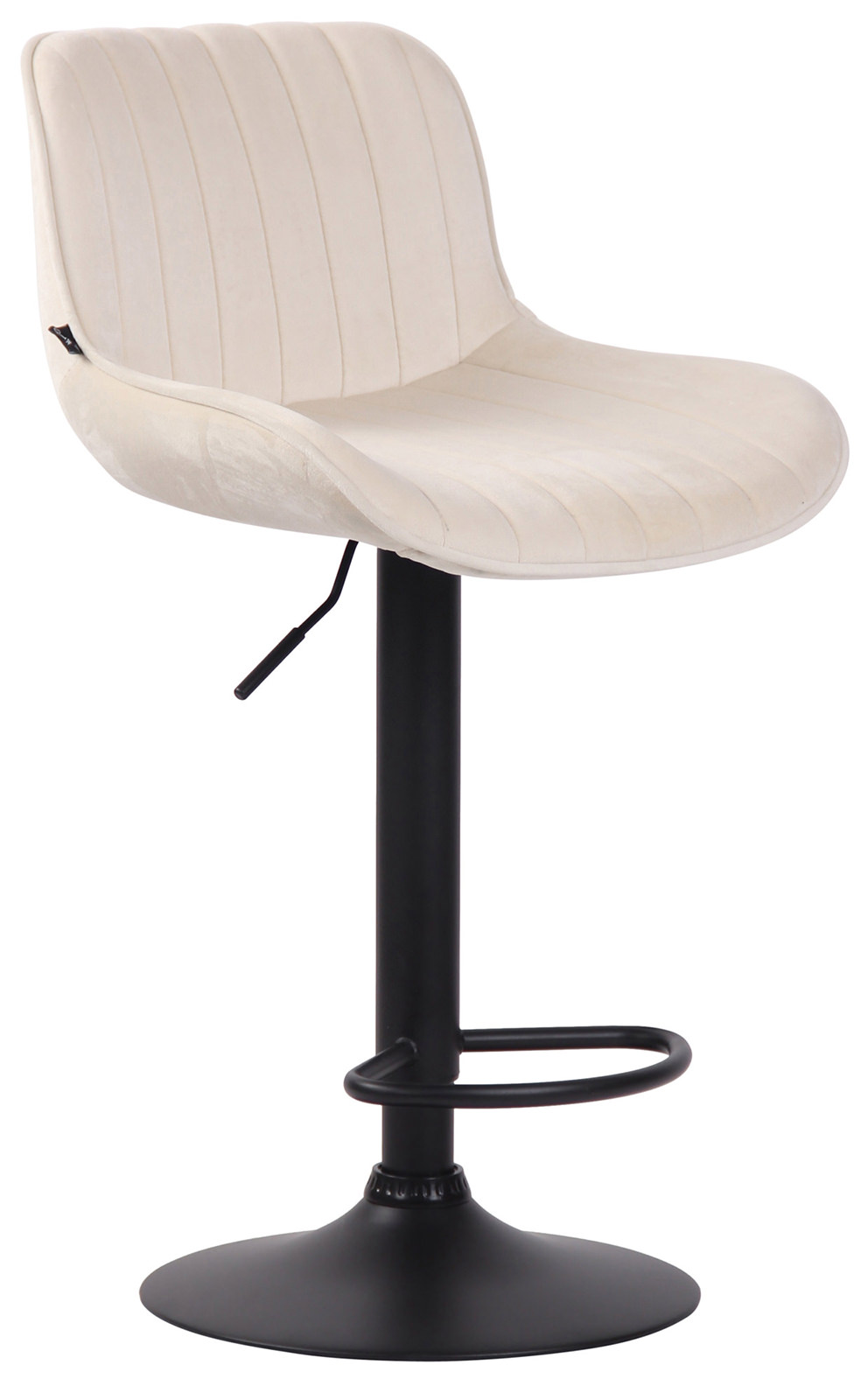 2er Set Barhocker Lentini Samt schwarz