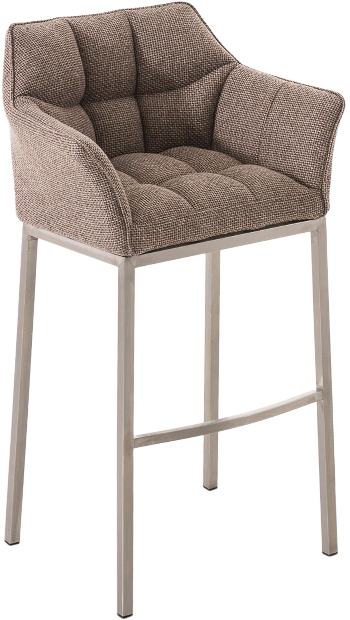 Barhocker Damaso E Stoff mit 4-Fuß Gestell